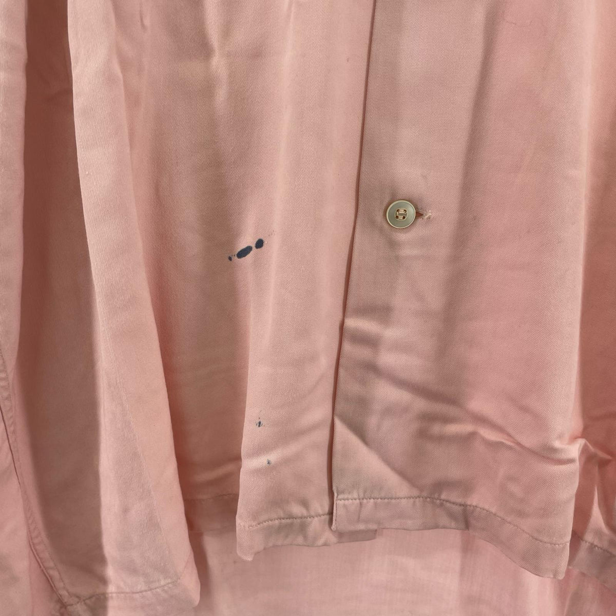 長袖シャツ 50s VAN HEUSEN VANGAB レーヨンギャバシャツ (M) ピンク M ピンク