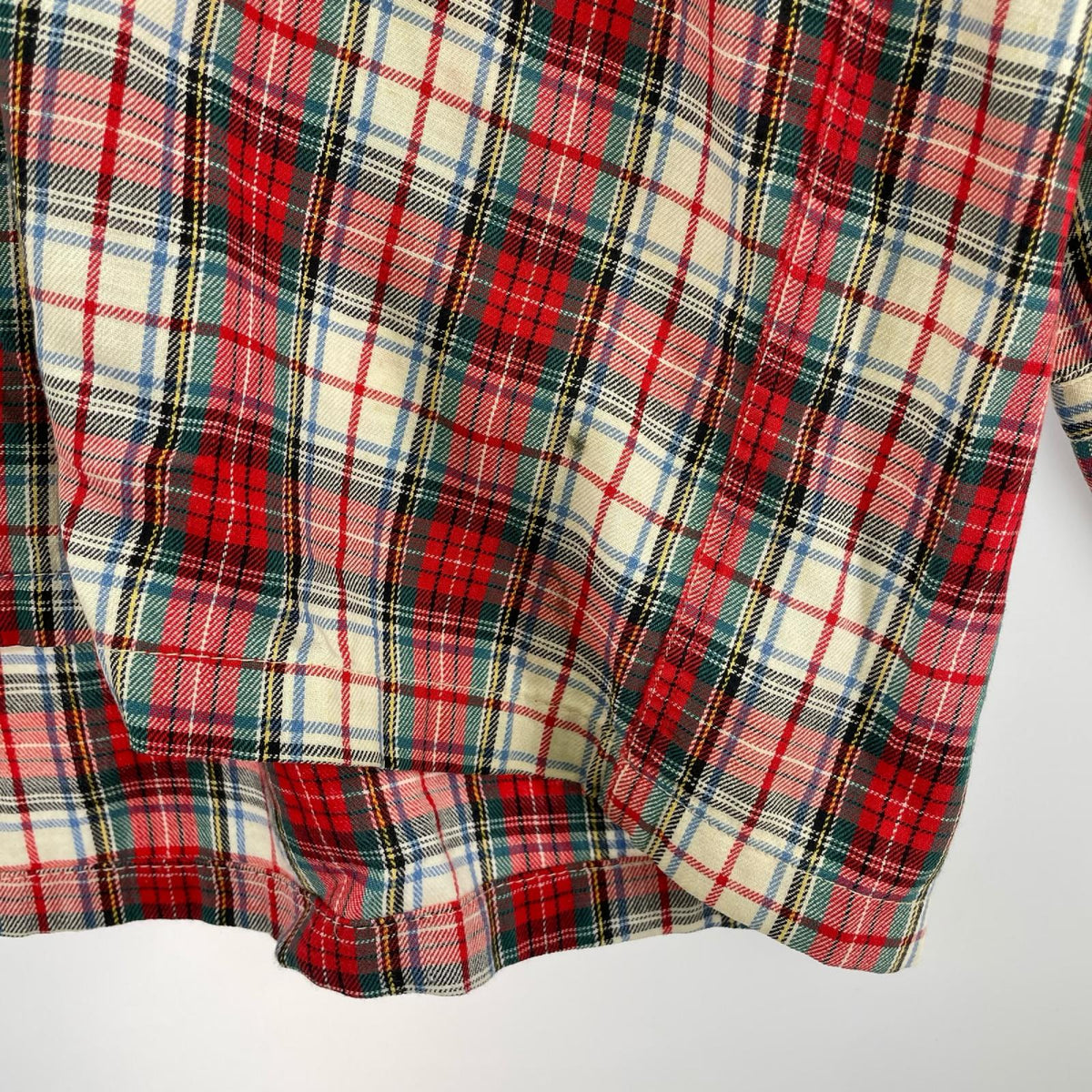長袖シャツ Parkington オープンカラーチェックシャツ RED (L) L レッド