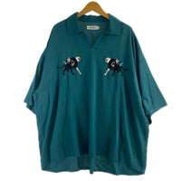 ポロシャツ KERBEROS OPEN SHIRT XL 緑 グリーン