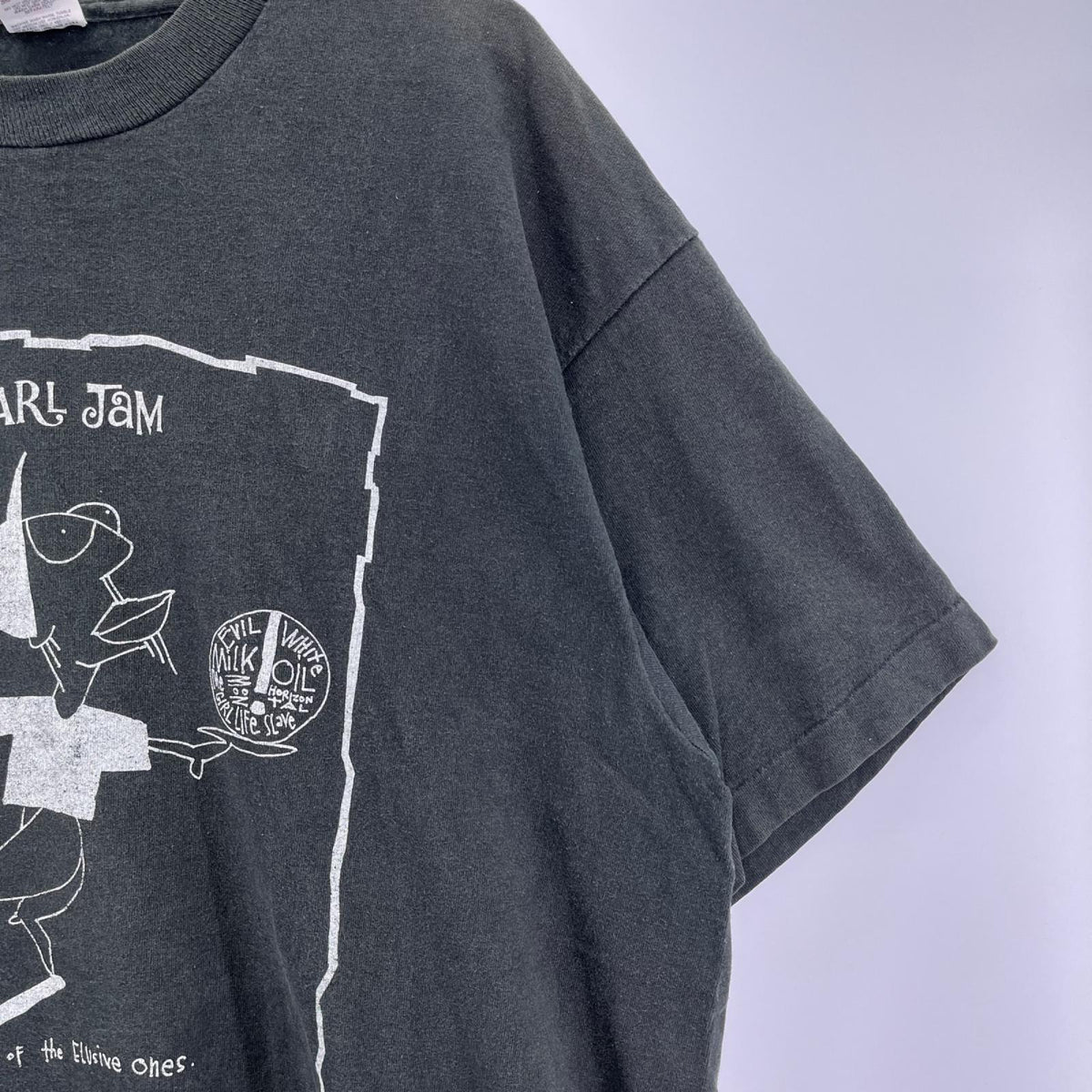 半袖Ｔシャツ 90s PEARL JAM BOUNDLESS ﾊﾞﾝﾄﾞTee XL 黒 ブラック