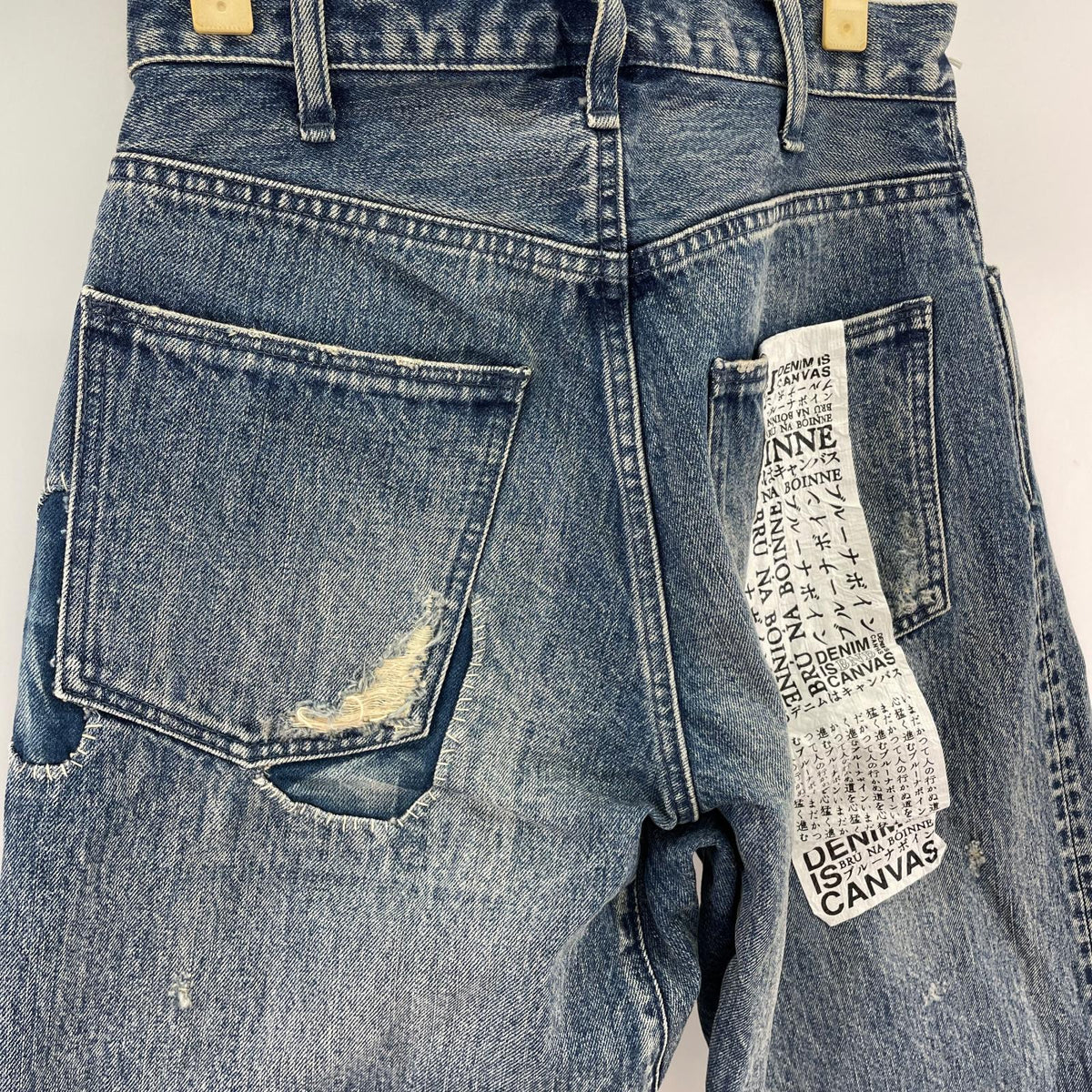 デニムパンツ ﾎﾟﾑﾋﾞｭｯｼｭﾃﾞﾆﾑ S ブルー