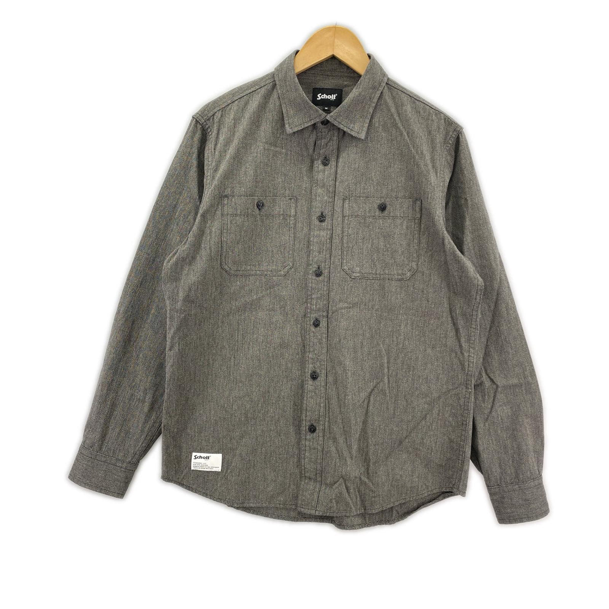 長袖シャツ COTTON COVERT SHIRT/ｻｲｽﾞM M グレー