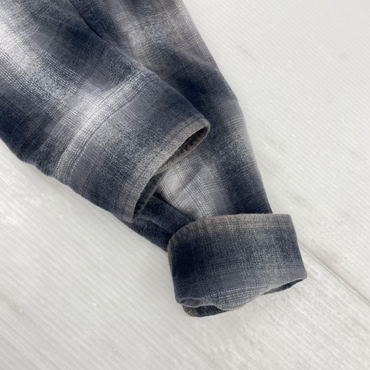 長袖シャツ OMBRE CHECK FLANNEL LS SHIRT/ｻｲｽﾞM M ブラック