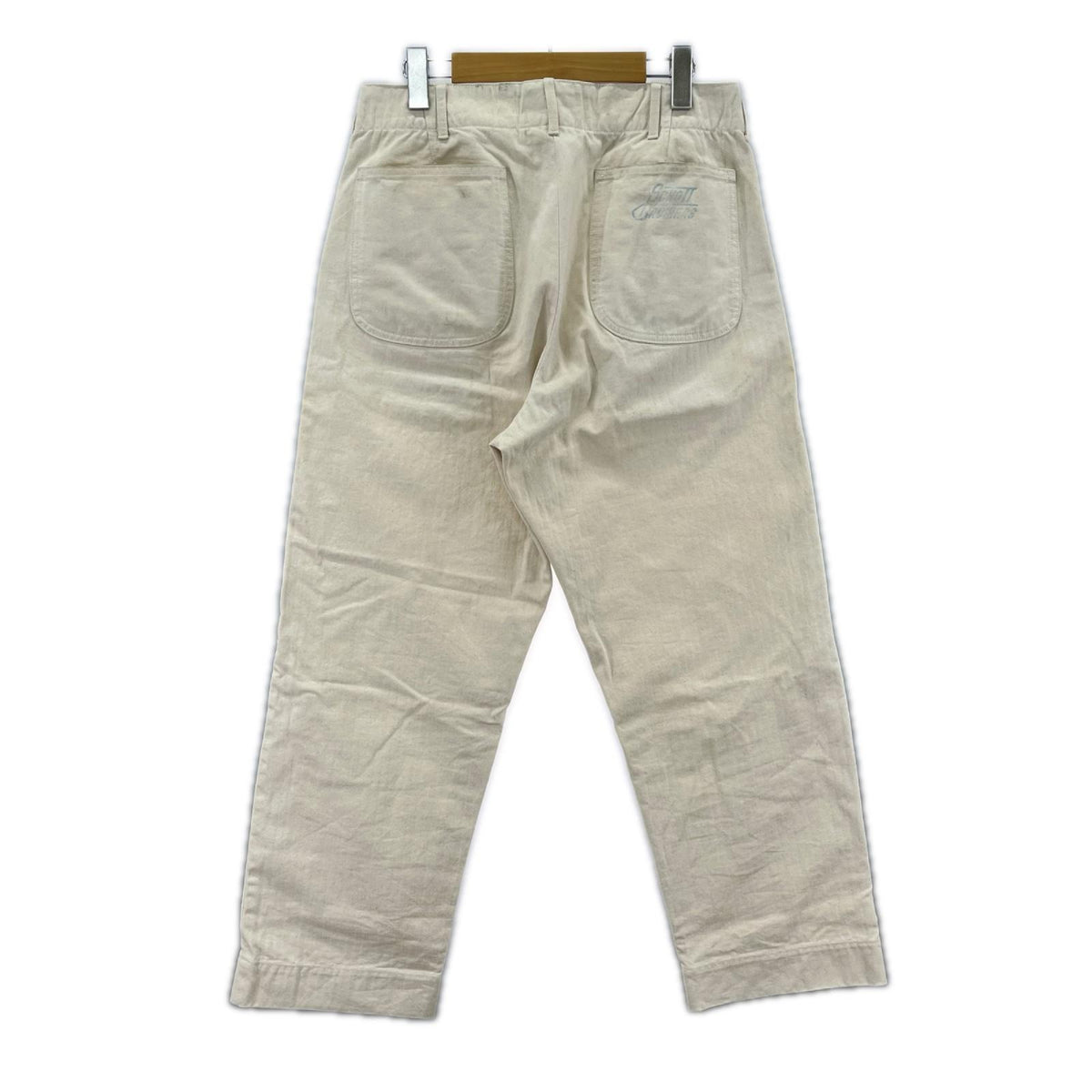パンツ HERRINGBONE TROUSERS 32 ホワイト