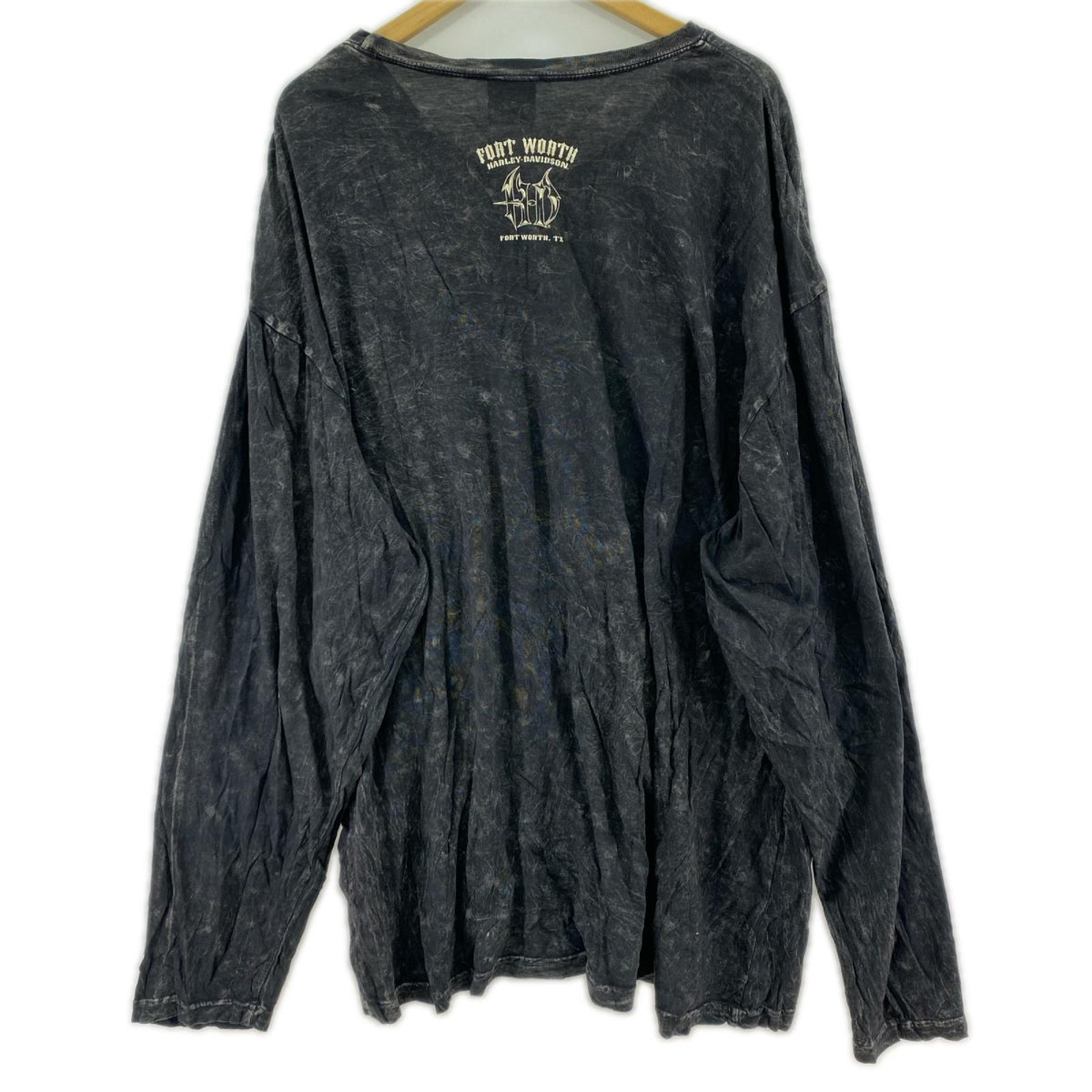 長袖Ｔシャツ Harley-Davidson 総柄L/Sｶｯﾄｿｰ 黒 (XXL) ブラック