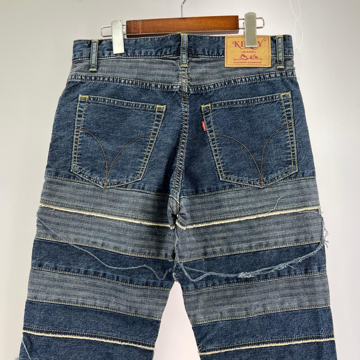 デニムパンツ KINKY JEANS ｽｸﾗｯﾁﾌﾚｱﾃﾞﾆﾑ (30) 30 ネイビー