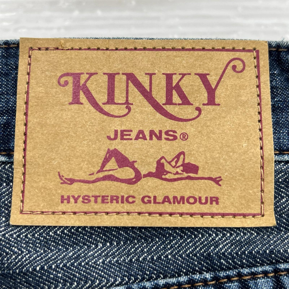 デニムパンツ KINKY JEANS ｽｸﾗｯﾁﾌﾚｱﾃﾞﾆﾑ (30) 30 ネイビー
