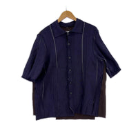 半袖シャツ CAMIEL FORTGENS RELIEF SHIRT S S ネイビー
