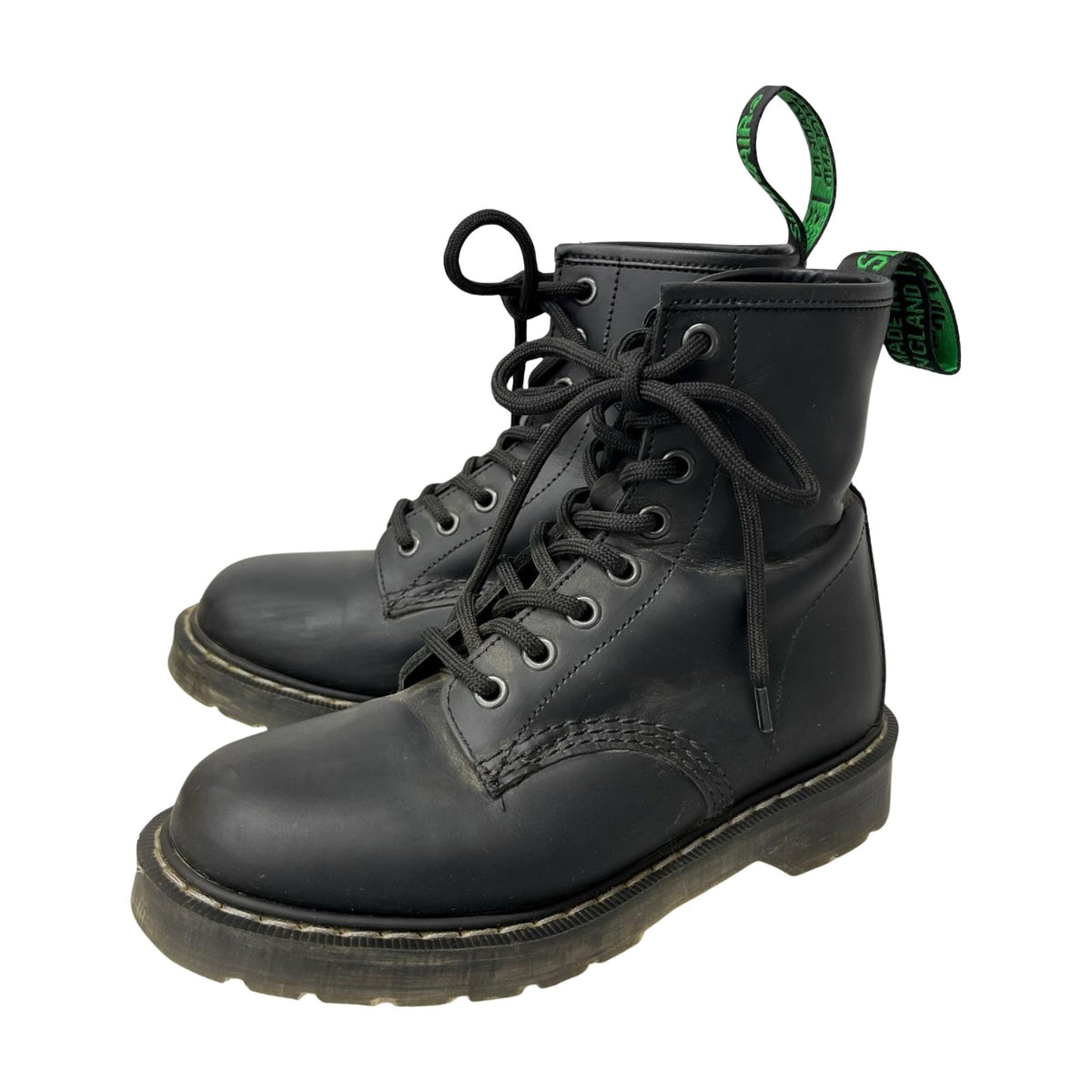 ブーツ Black Greasy 8 Eye Derby (US4) ブラック