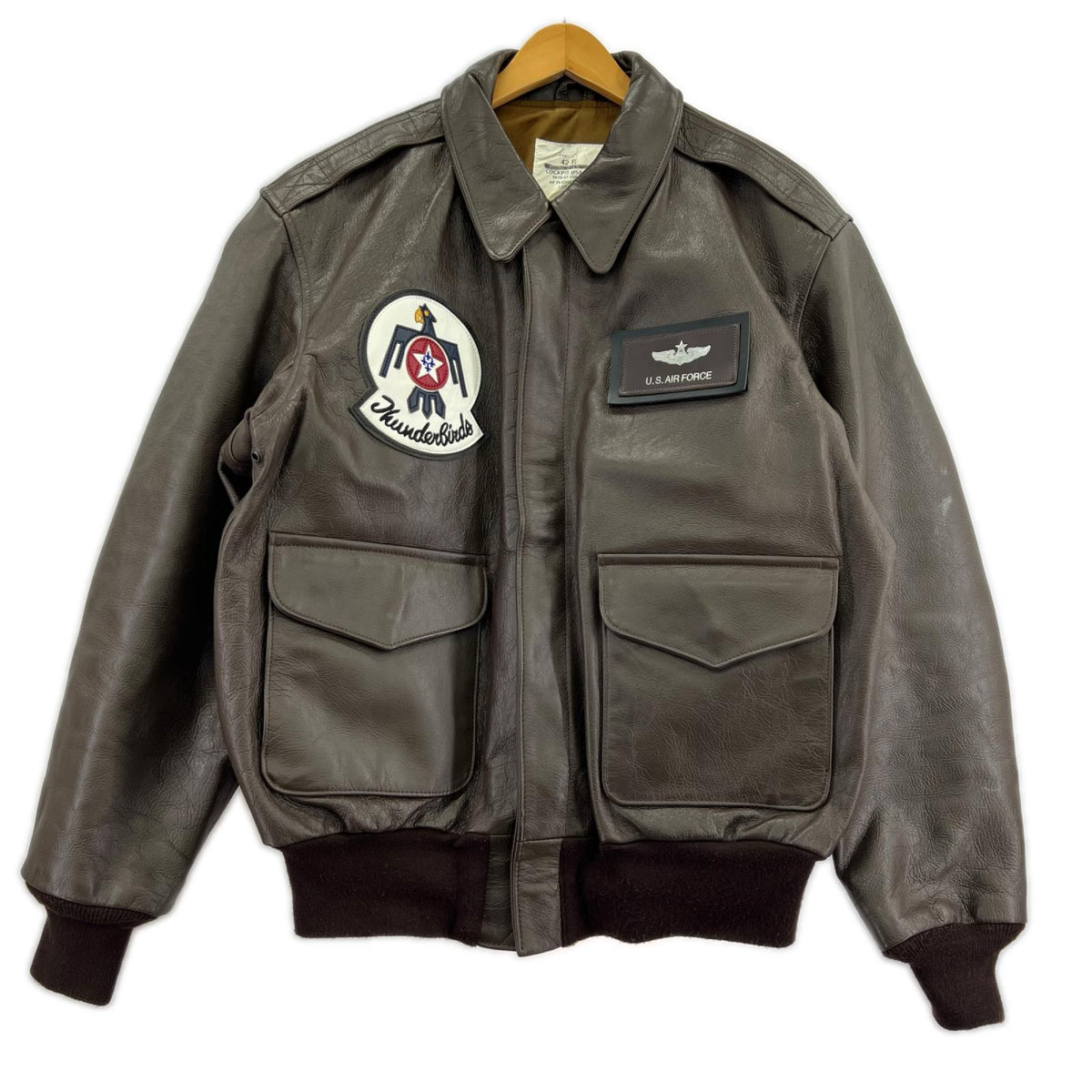 ジャケット COCKPIT TYPE A-2 AF FLIGHT JACKET ブラウン