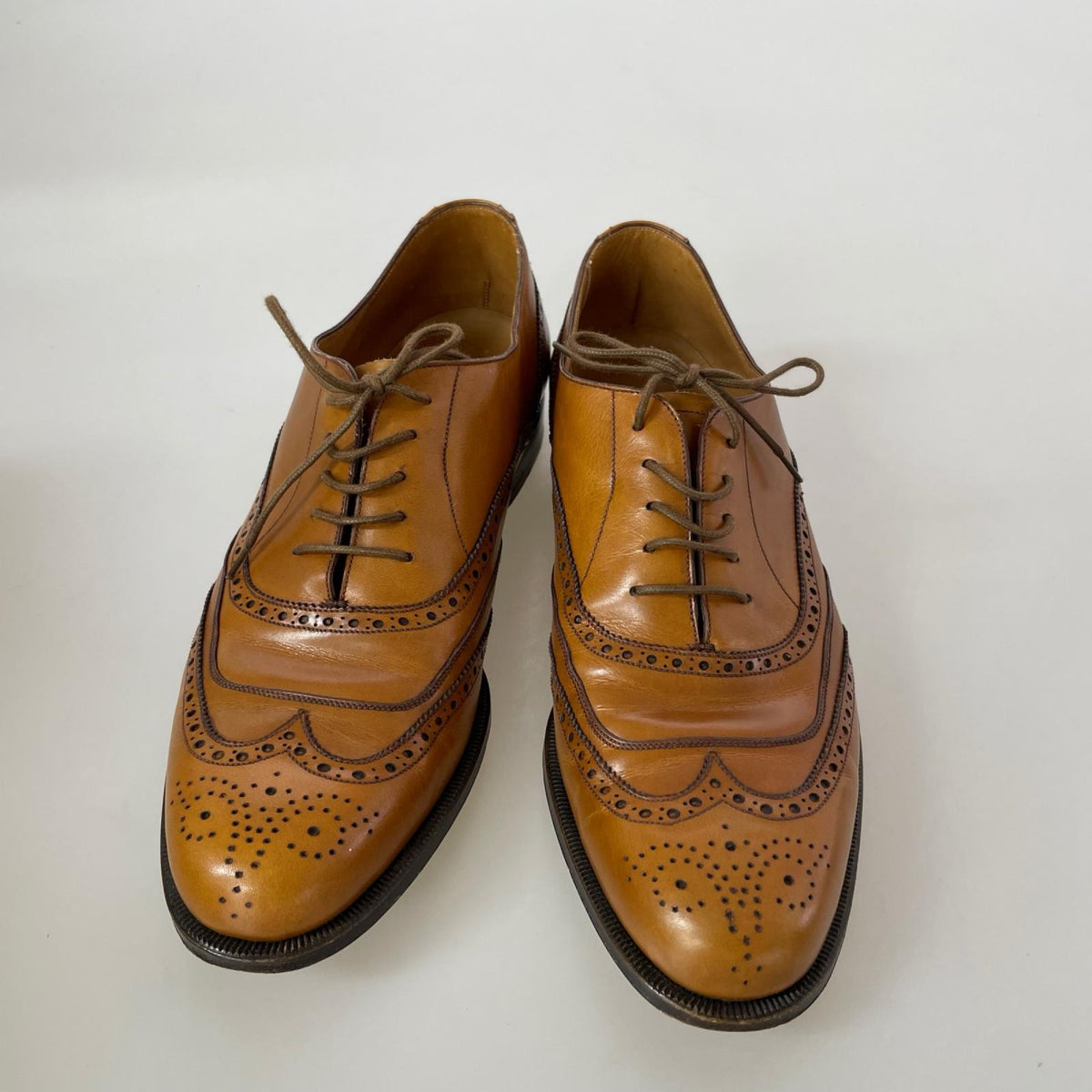シューズ EDWARD GREEN Britalians ｳｲﾝｸﾞﾁｯﾌﾟ 茶 7 ブラウン