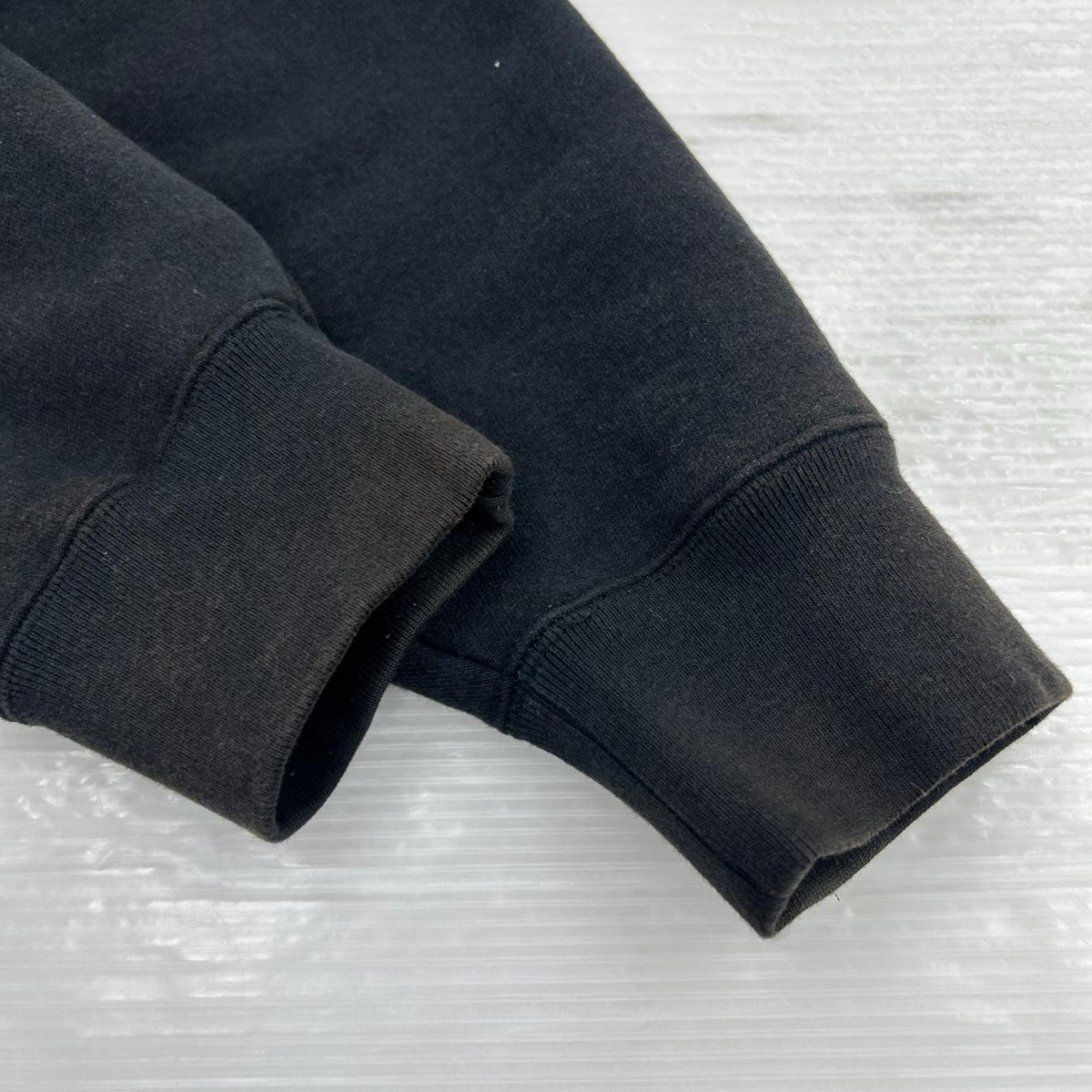 パーカー Patchwork Zip Up Hooded Sweatshirt/ﾌﾞﾗｯｸ L ブラック