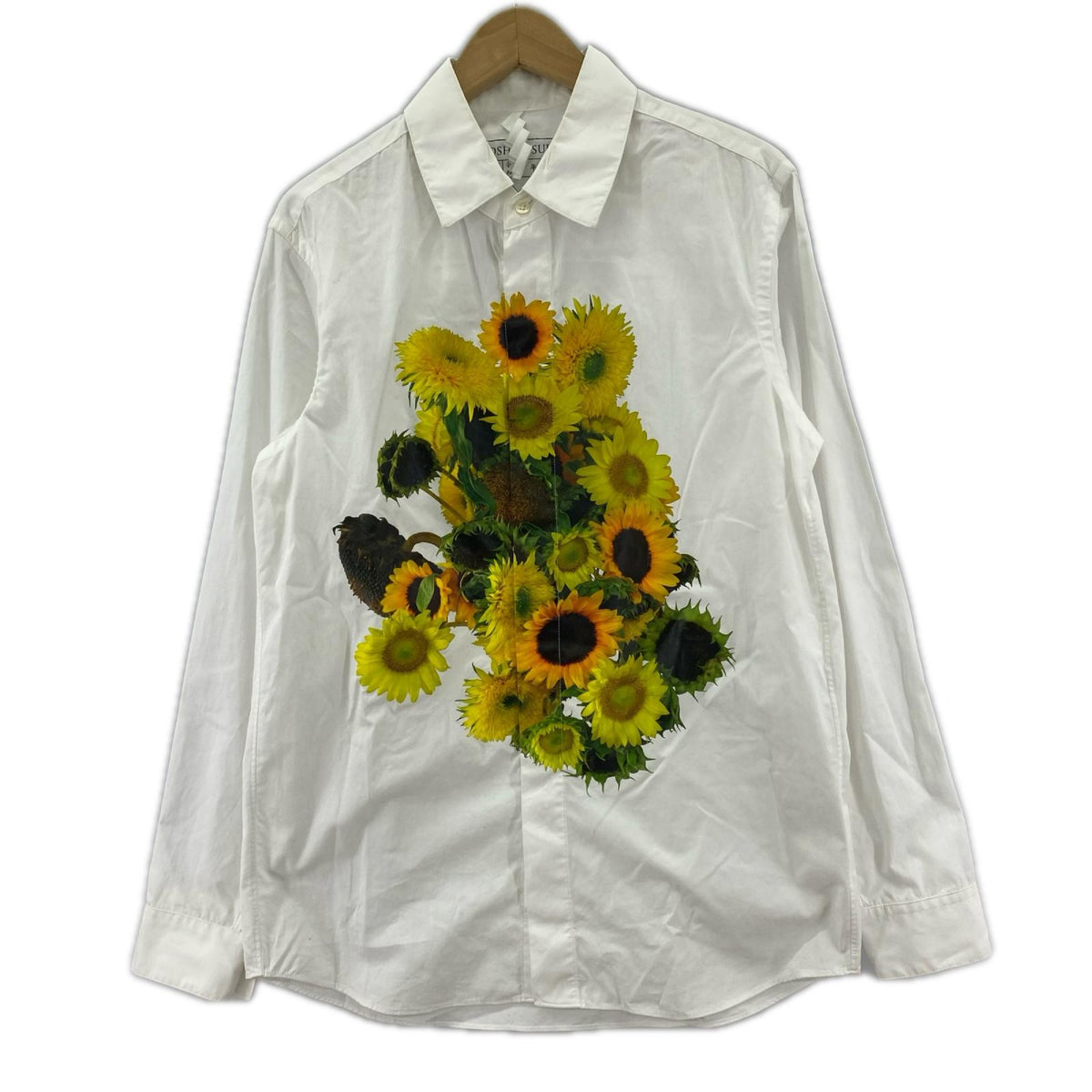 長袖シャツ SOSHIOTSUKI 24SS FLATCOLLAR SUNFLOWER SHIRTS 白 (46) 46 ホワイト
