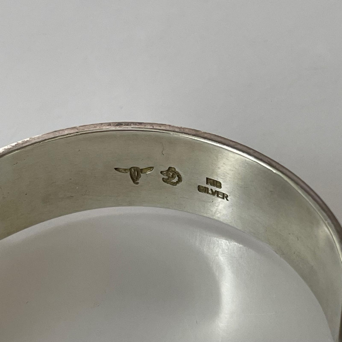 ブレスレット SVﾌｪｻﾞｰ剣先K18平手打ちﾊﾞﾝｸﾞﾙ シルバー