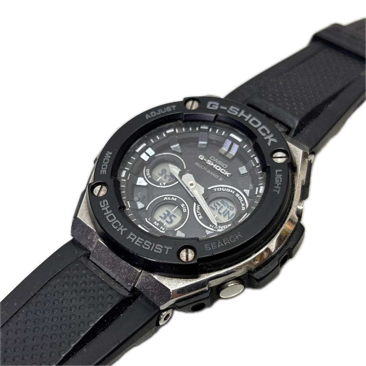 腕時計 G-STEEL 電波ｿｰﾗｰ ブラック