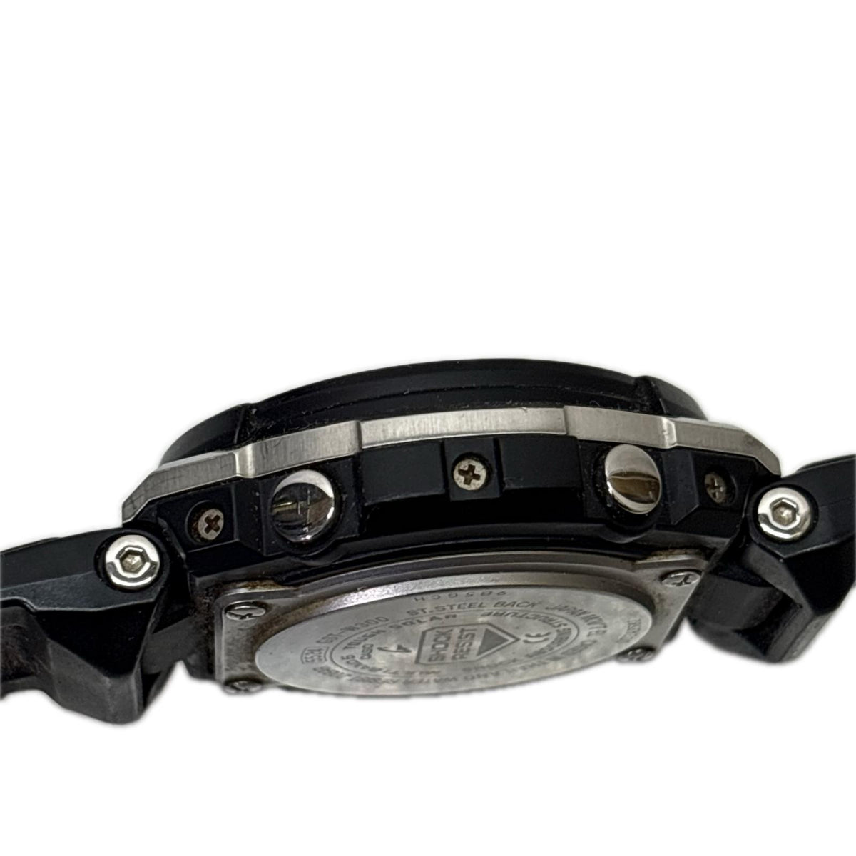 腕時計 G-STEEL 電波ｿｰﾗｰ ブラック