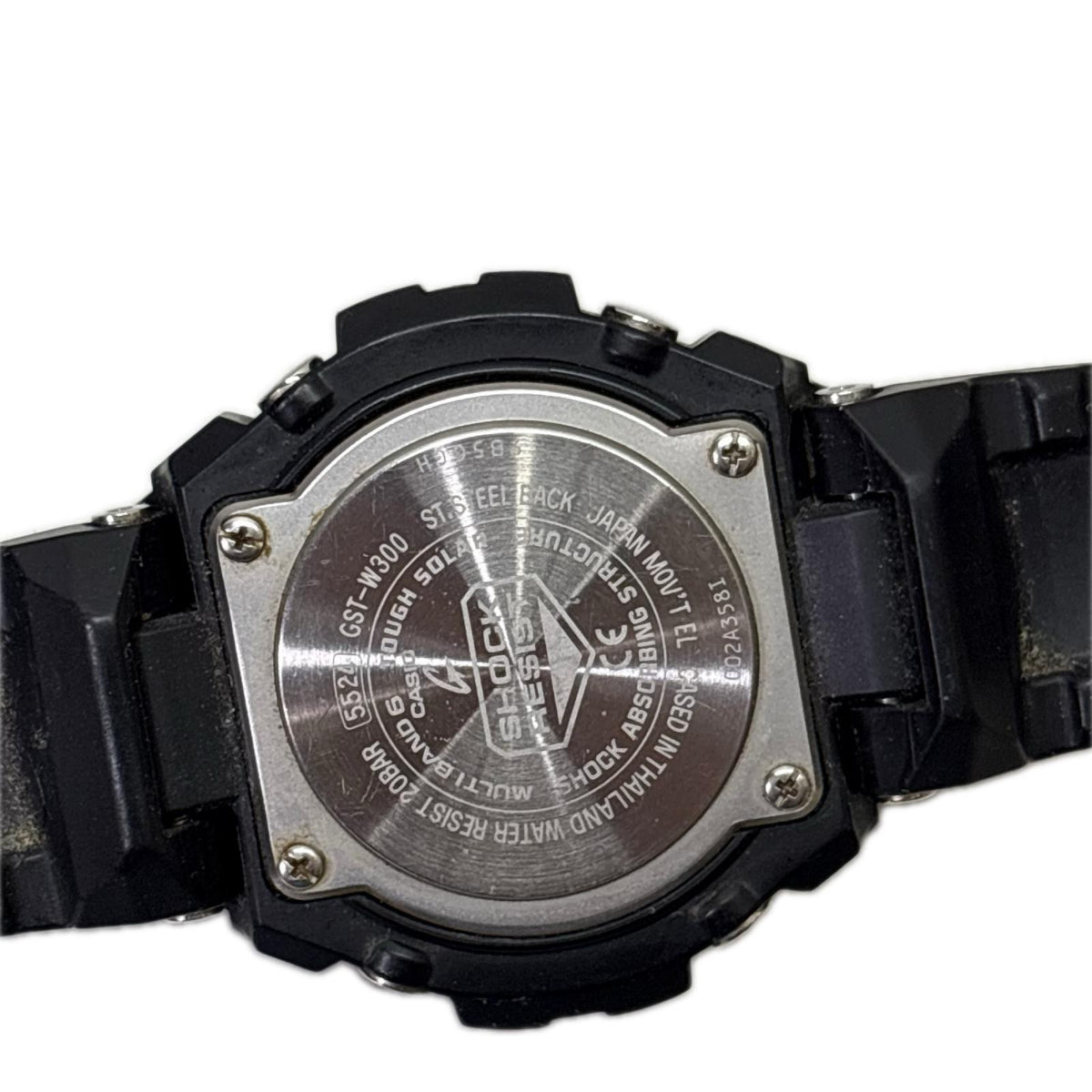 腕時計 G-STEEL 電波ｿｰﾗｰ ブラック