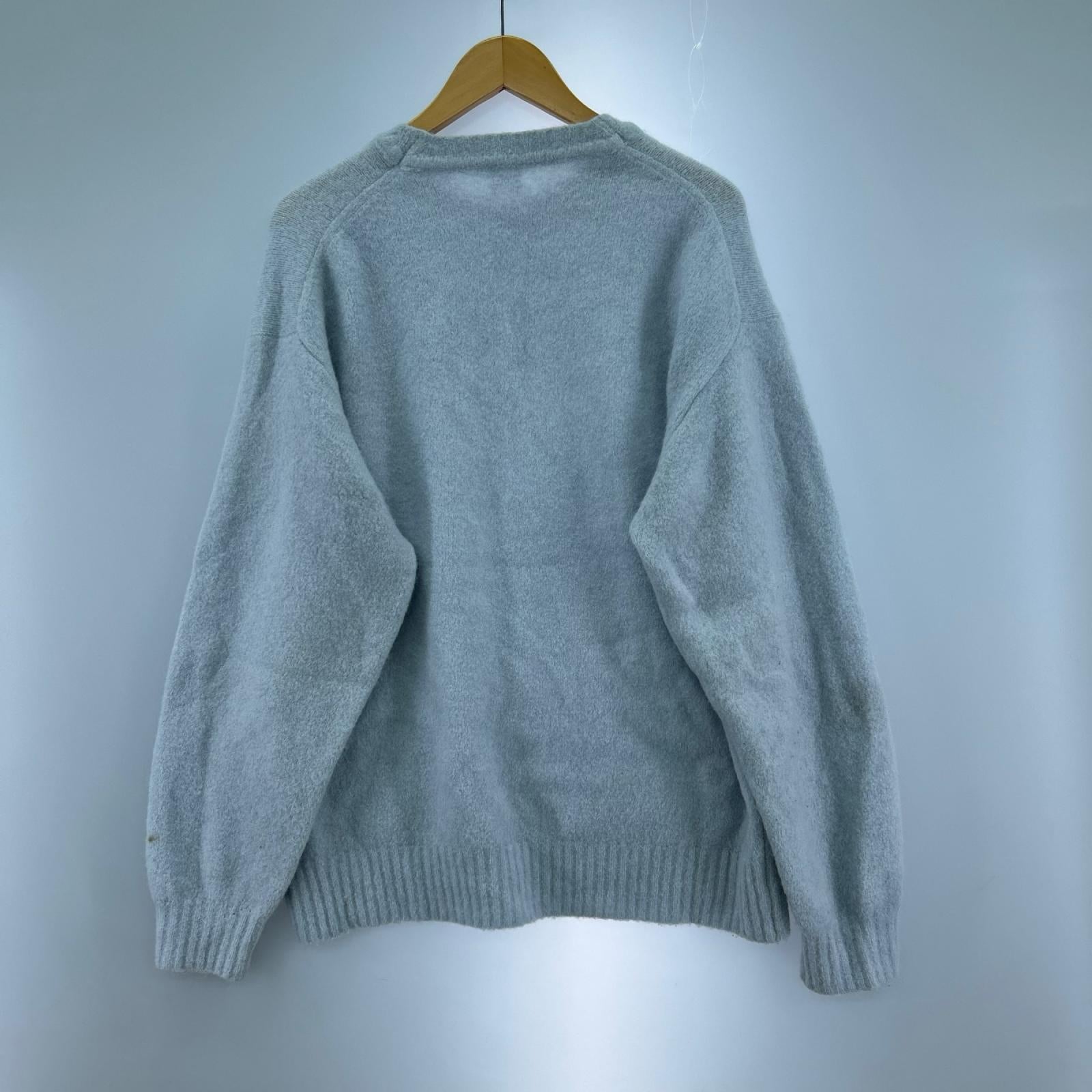 ニット ｱﾙﾊﾟｶ混 BLU M ブルー