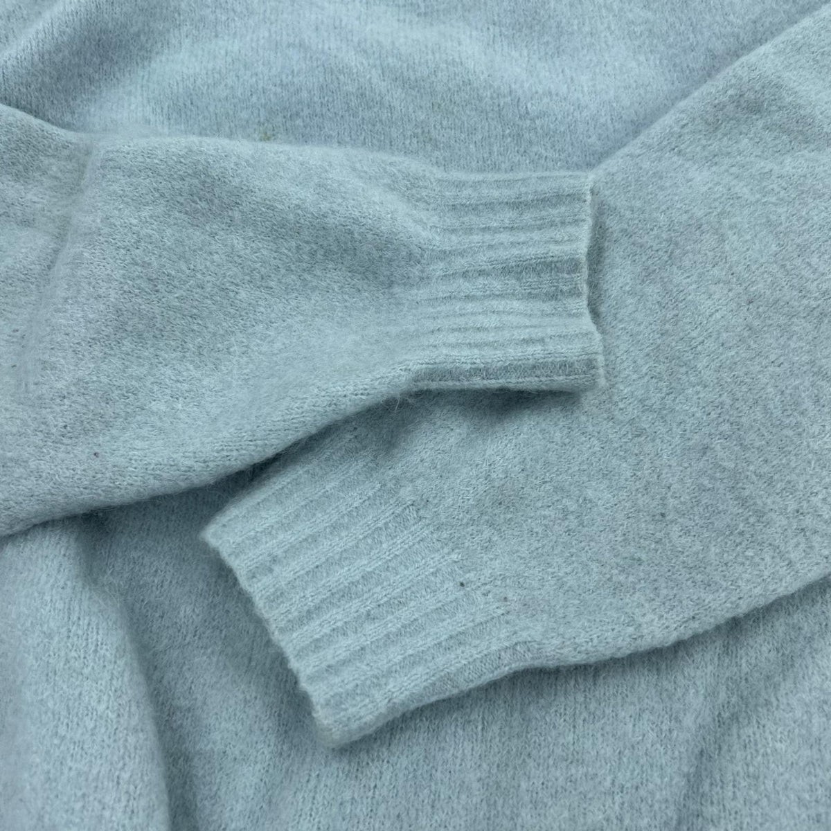 ニット ｱﾙﾊﾟｶ混 BLU M ブルー