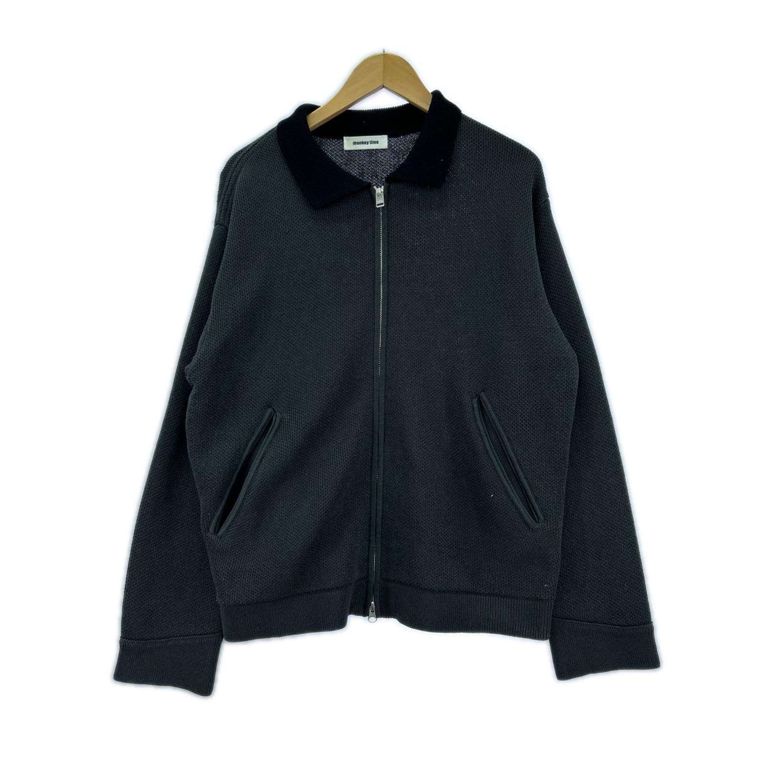 ジャケット ニット生地 GRY M M グリーン