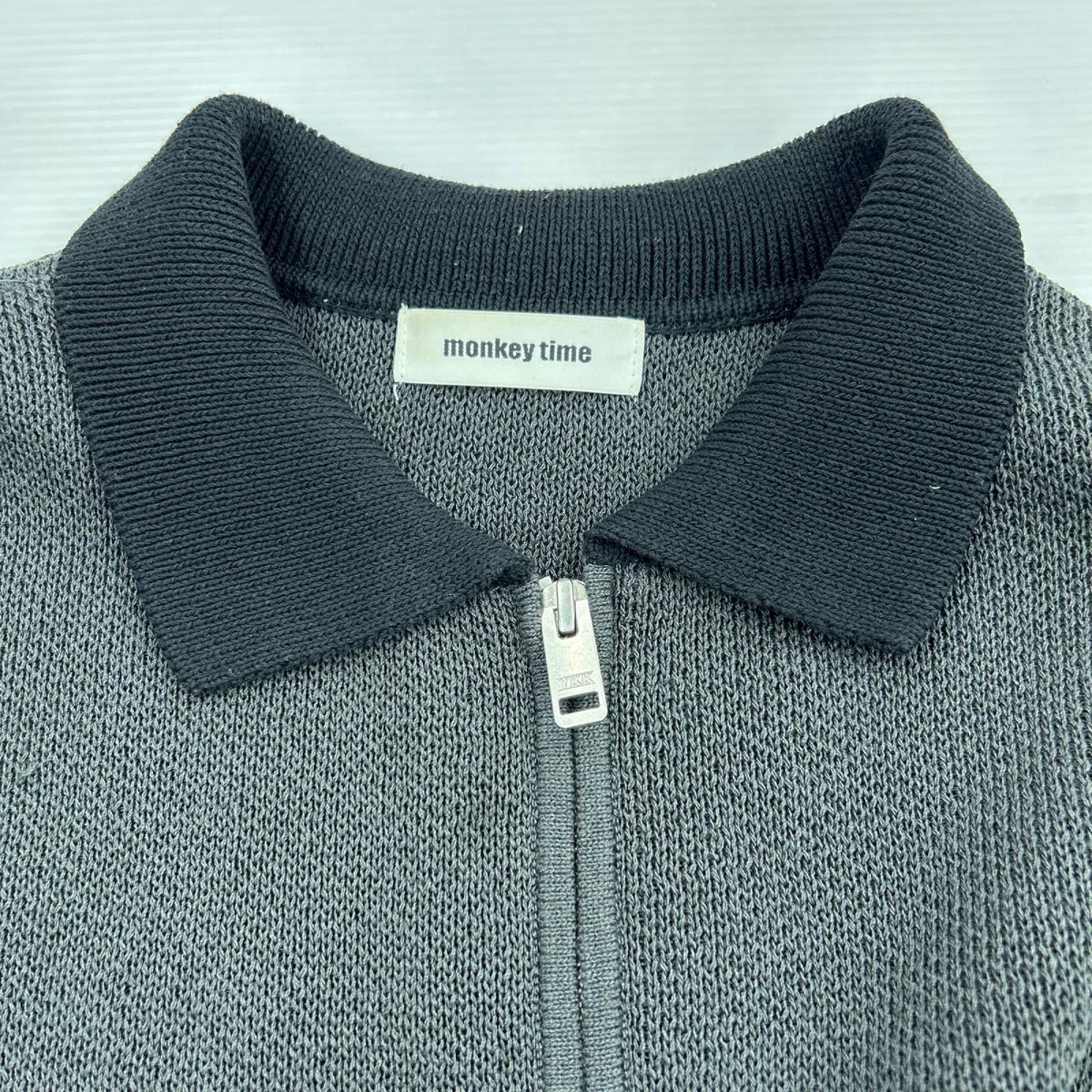 ジャケット ニット生地 GRY M M グリーン