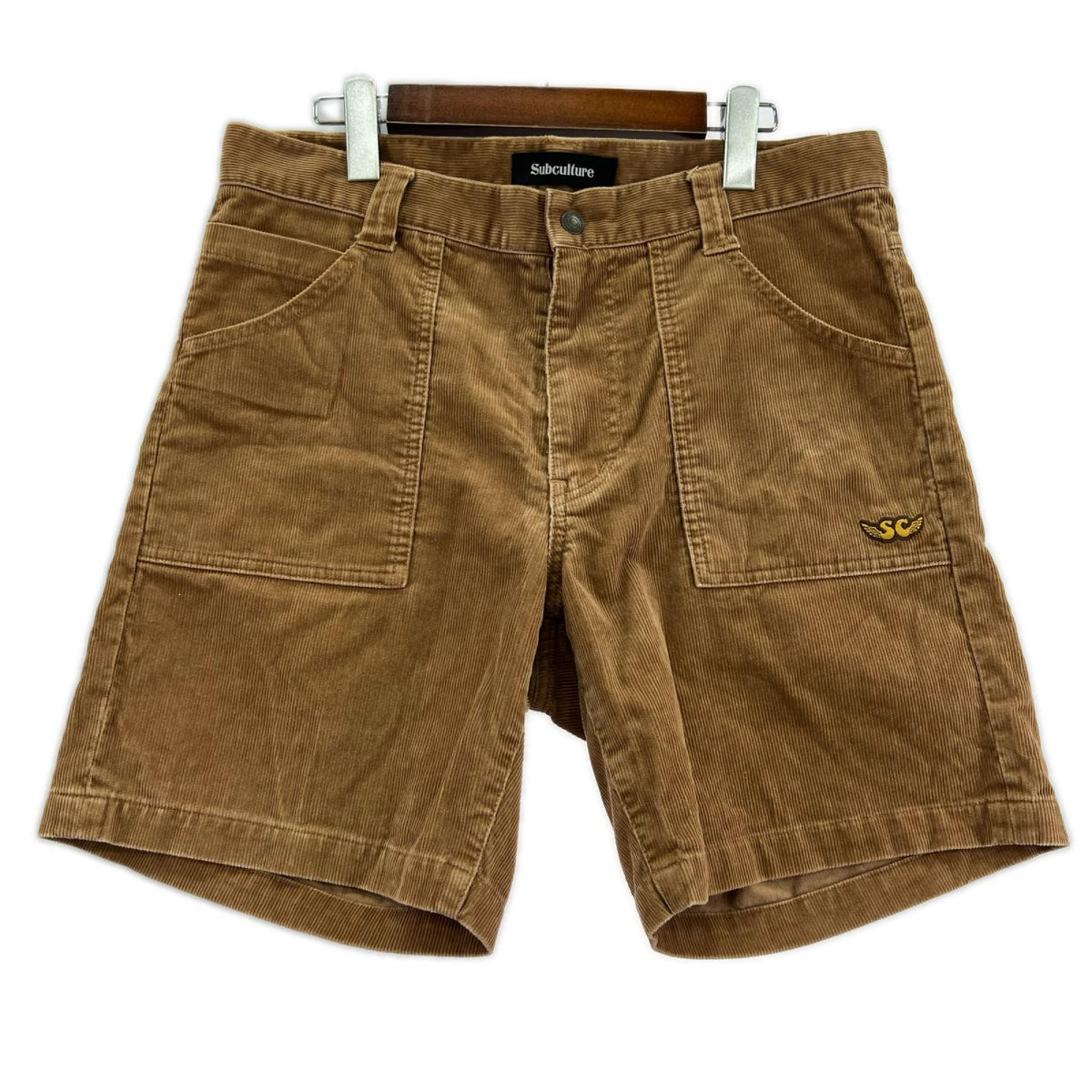 ショートパンツ SUBCULTURE ｺｰﾃﾞｭﾛｲ ﾌﾞﾗｳﾝ (W33) 2 ブラウン