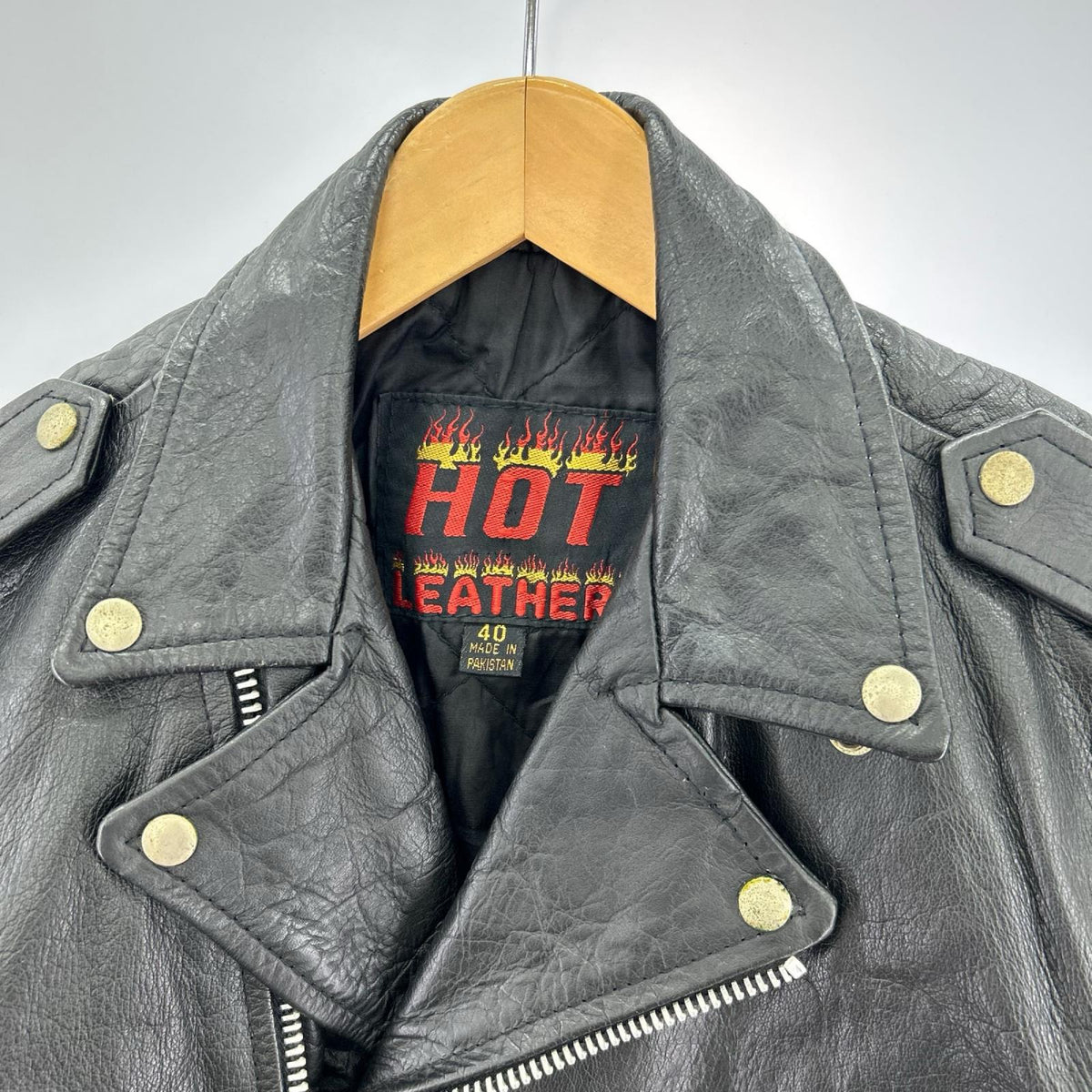 ジャケット HOT LEATHER ライダース ジャケット ブラック