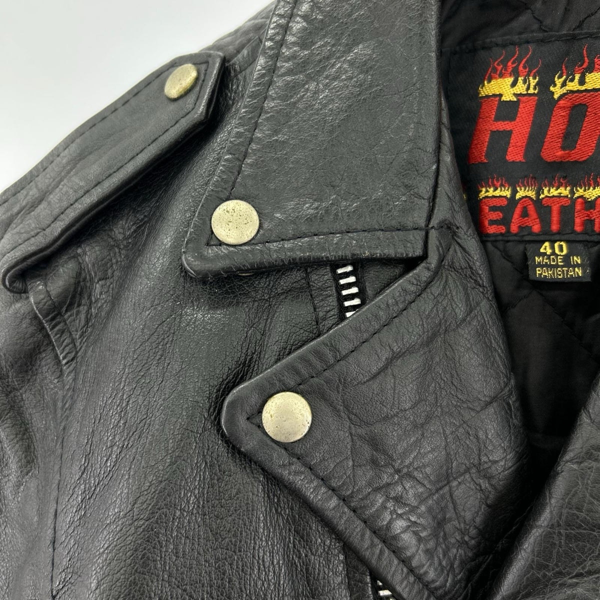 ジャケット HOT LEATHER ライダース ジャケット ブラック