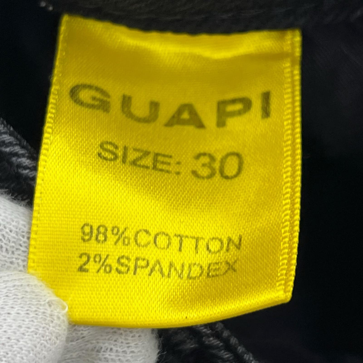 デニムパンツ GUAPI フレアデニム 30 ブラック