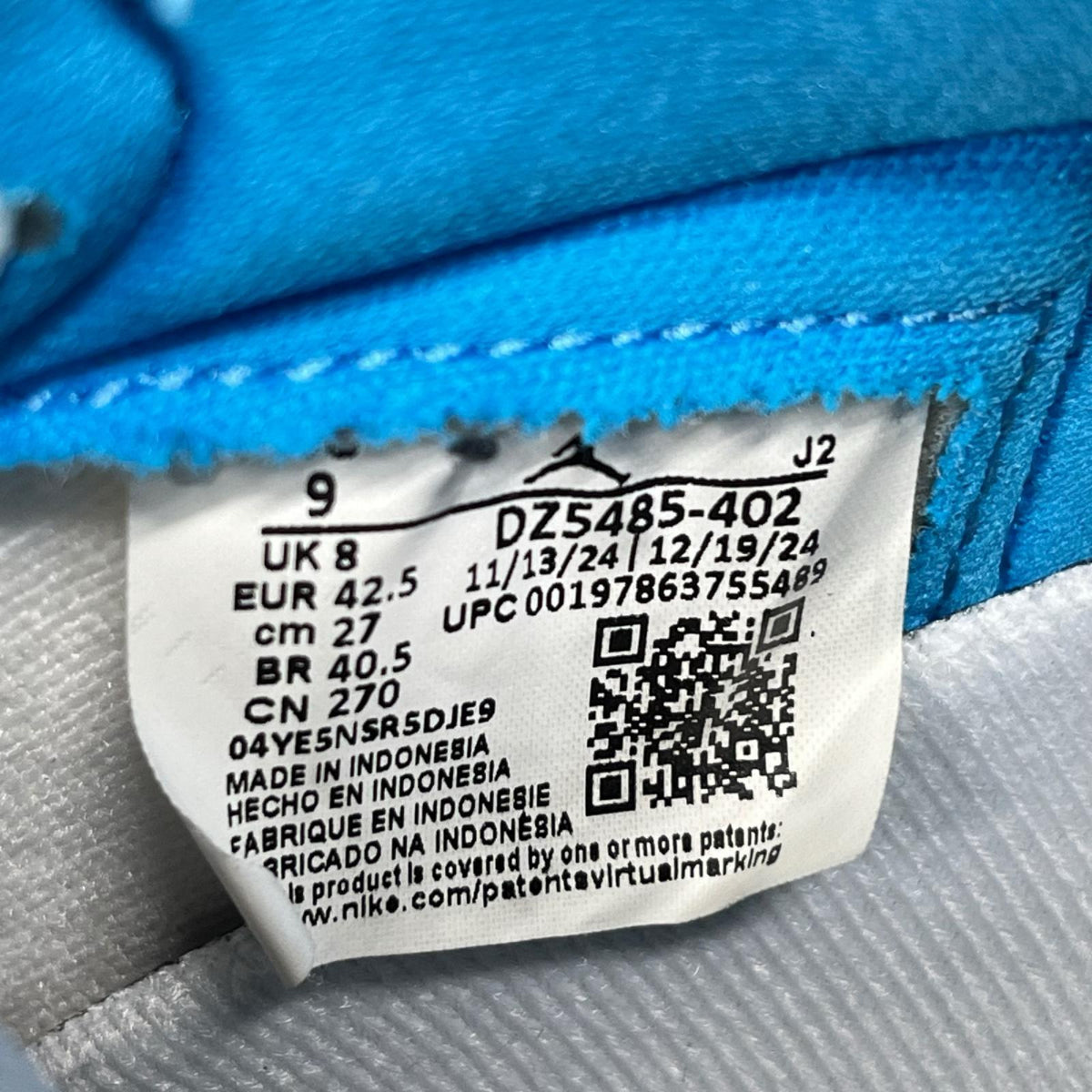 スニーカー Air Jordan 1 Retro High OG 27.0cm 27.5cm (US9 1/2 UK9 EU45)