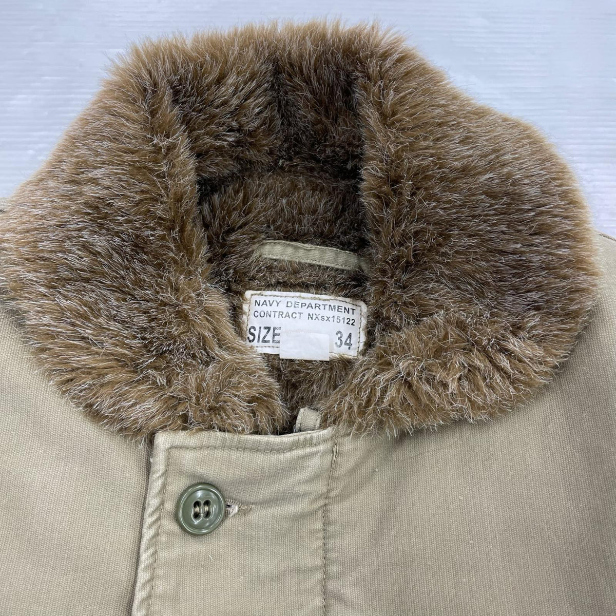 ジャケット NAVY DEPARTMENT N-1 34 34 ベージュ