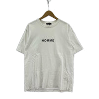 半袖Ｔシャツ HOMME ロゴ M ホワイト