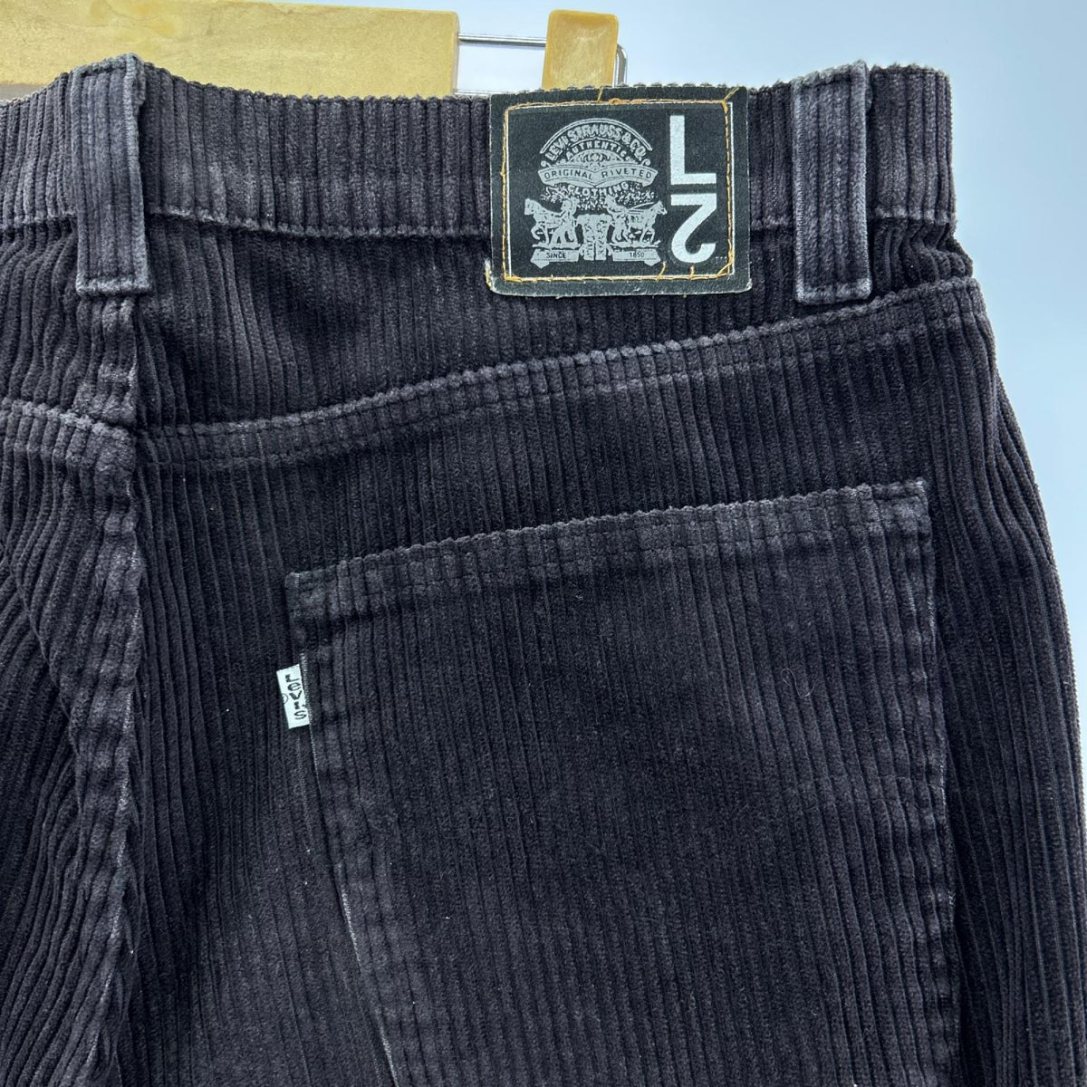 パンツ 90s L2 BAGGY WIDE LEG ｺｰﾃﾞｭﾛｲﾊﾟﾝﾂ W36 36 ブラック