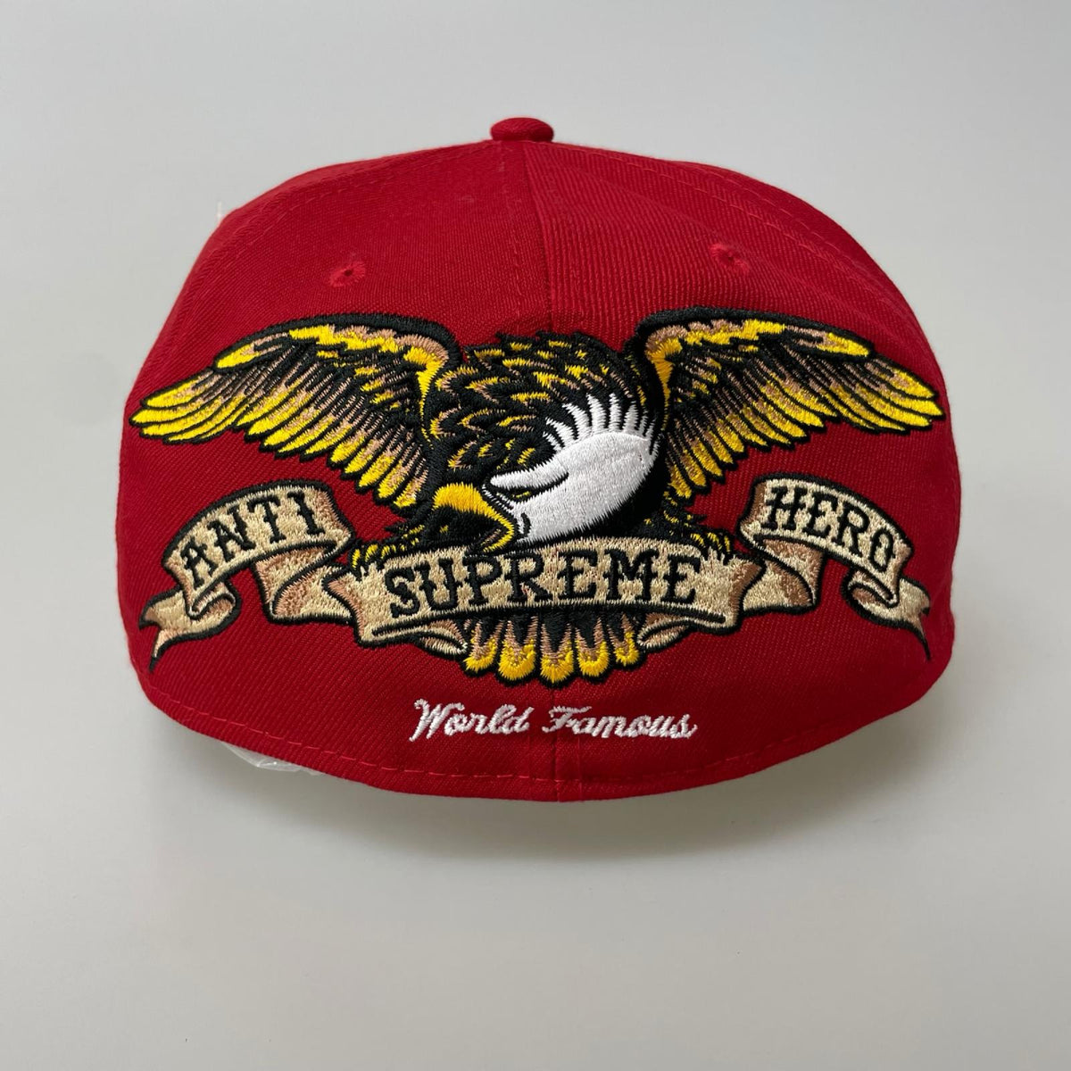 キャップ ×supreme ｷｬｯﾌﾟ 赤 レッド