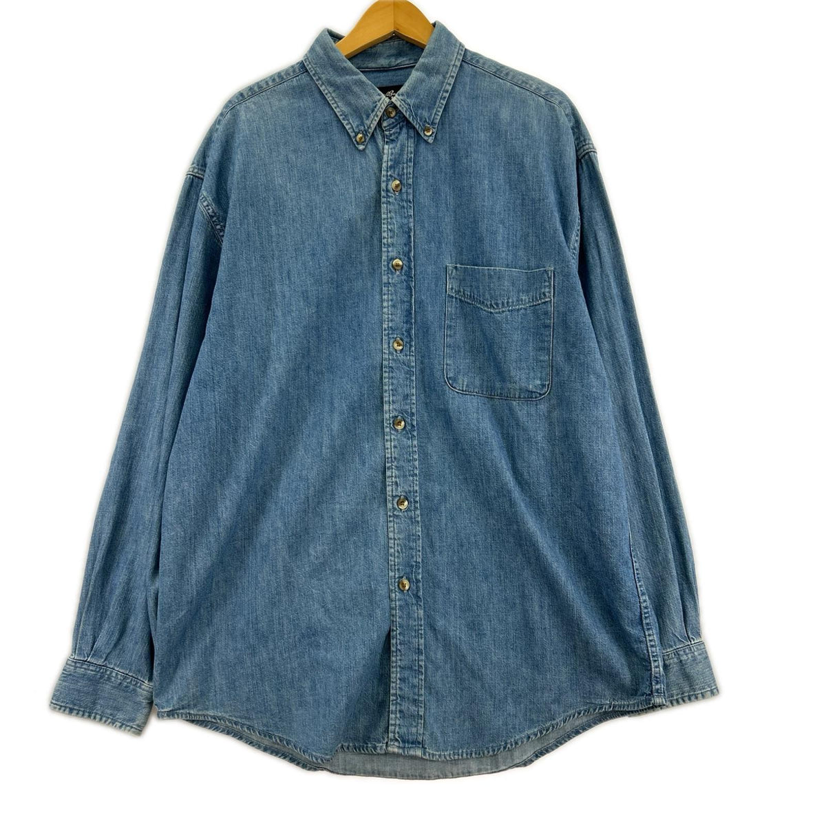 長袖シャツ 90S ﾃﾞﾆﾑｼｬﾂ ﾗｲﾄﾌﾞﾙｰ (m) M ブルー