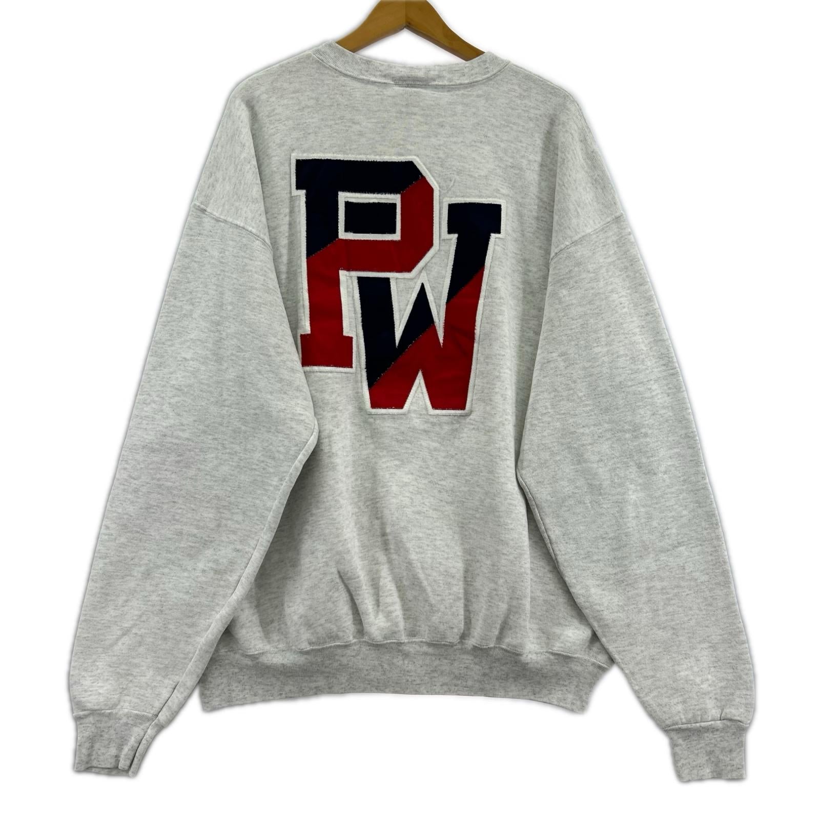スウェット 90S USA製 NU SPORTSWER ｸﾞﾚｰ (XXL) ホワイト