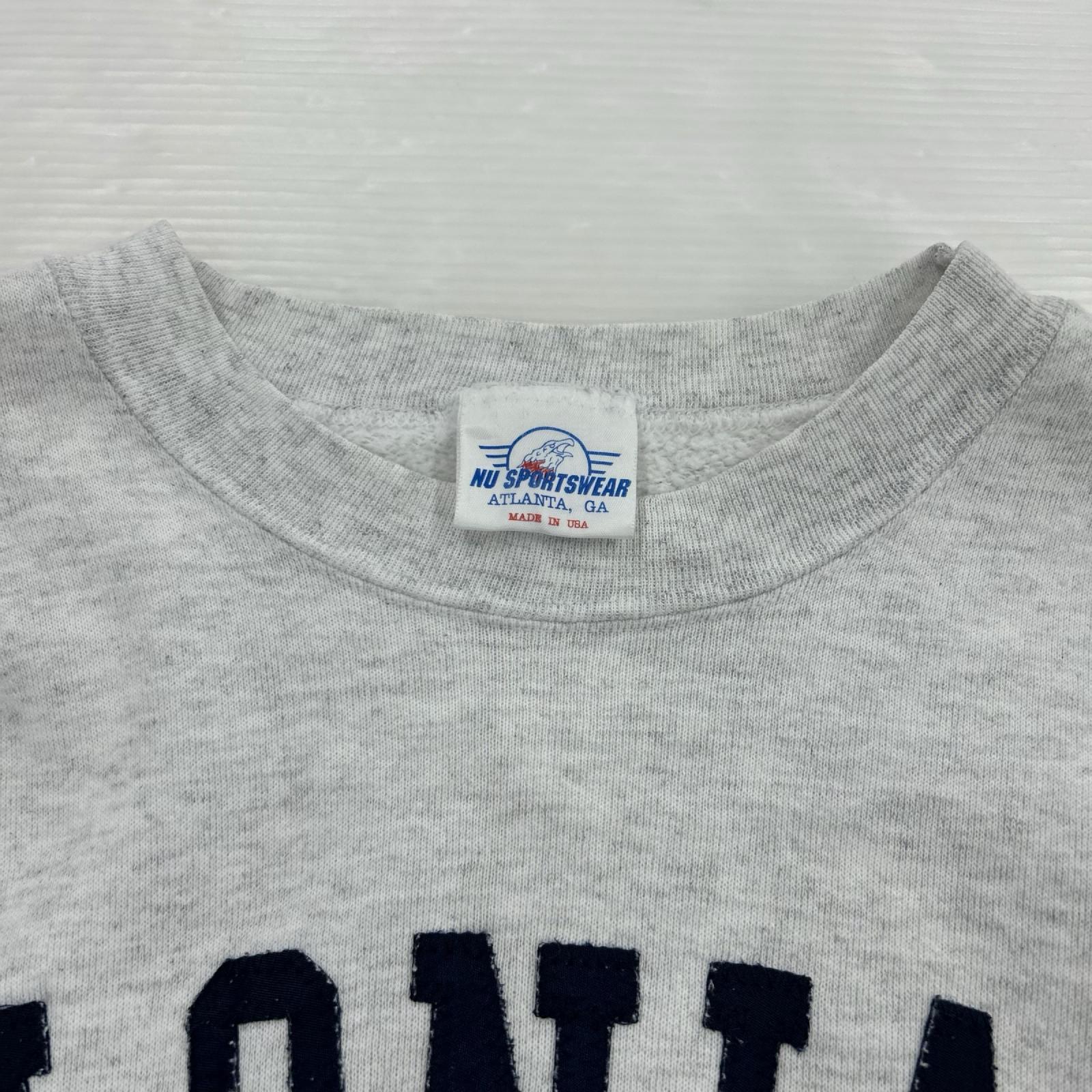 スウェット 90S USA製 NU SPORTSWER ｸﾞﾚｰ (XXL) ホワイト