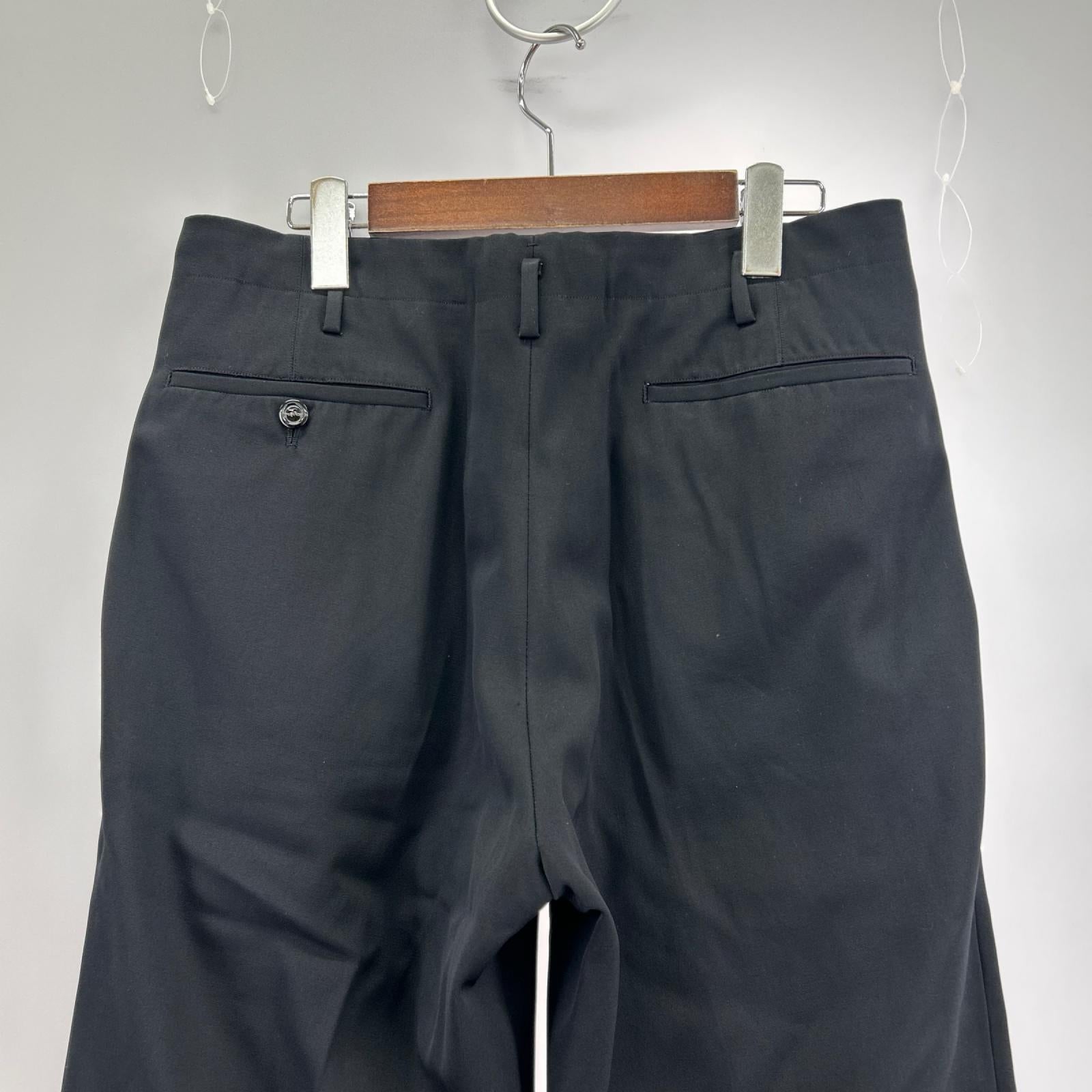 パンツ 60S 2ﾀｯｸｽﾗｯｸｽ TALONｼﾞｯﾌﾟ 黒 (実寸32) ブラック