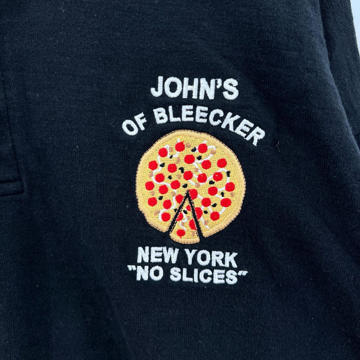 長袖Ｔシャツ PIZZA NOSLICES RUGBY ﾗｶﾞｰｼｬﾂ 黒 ブラック