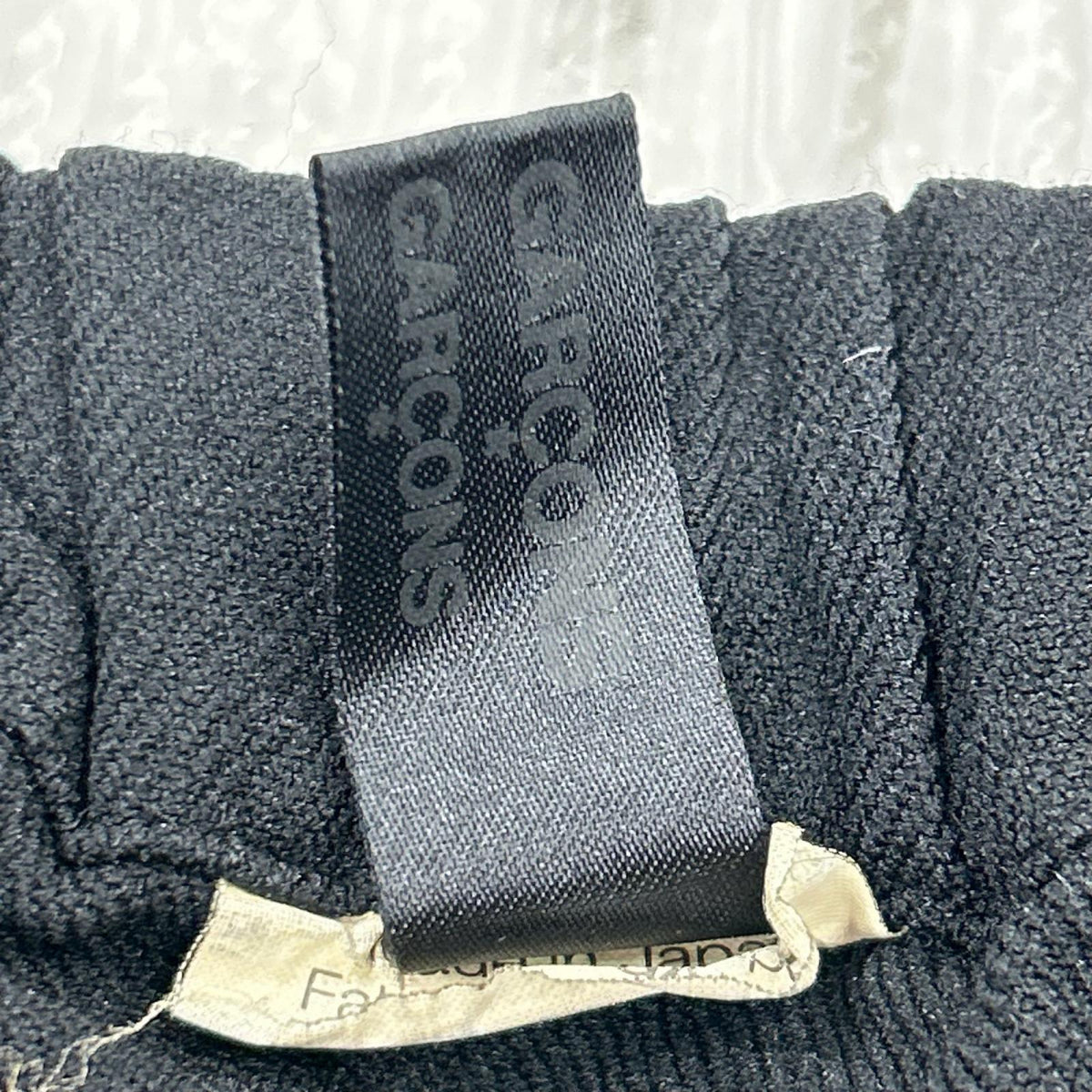 パンツ COMME des GARCONS ｺﾑｺﾑ 製品染 ｻﾙｴﾙﾊﾟﾝﾂ S ﾌﾞﾗｯｸ S ブラック