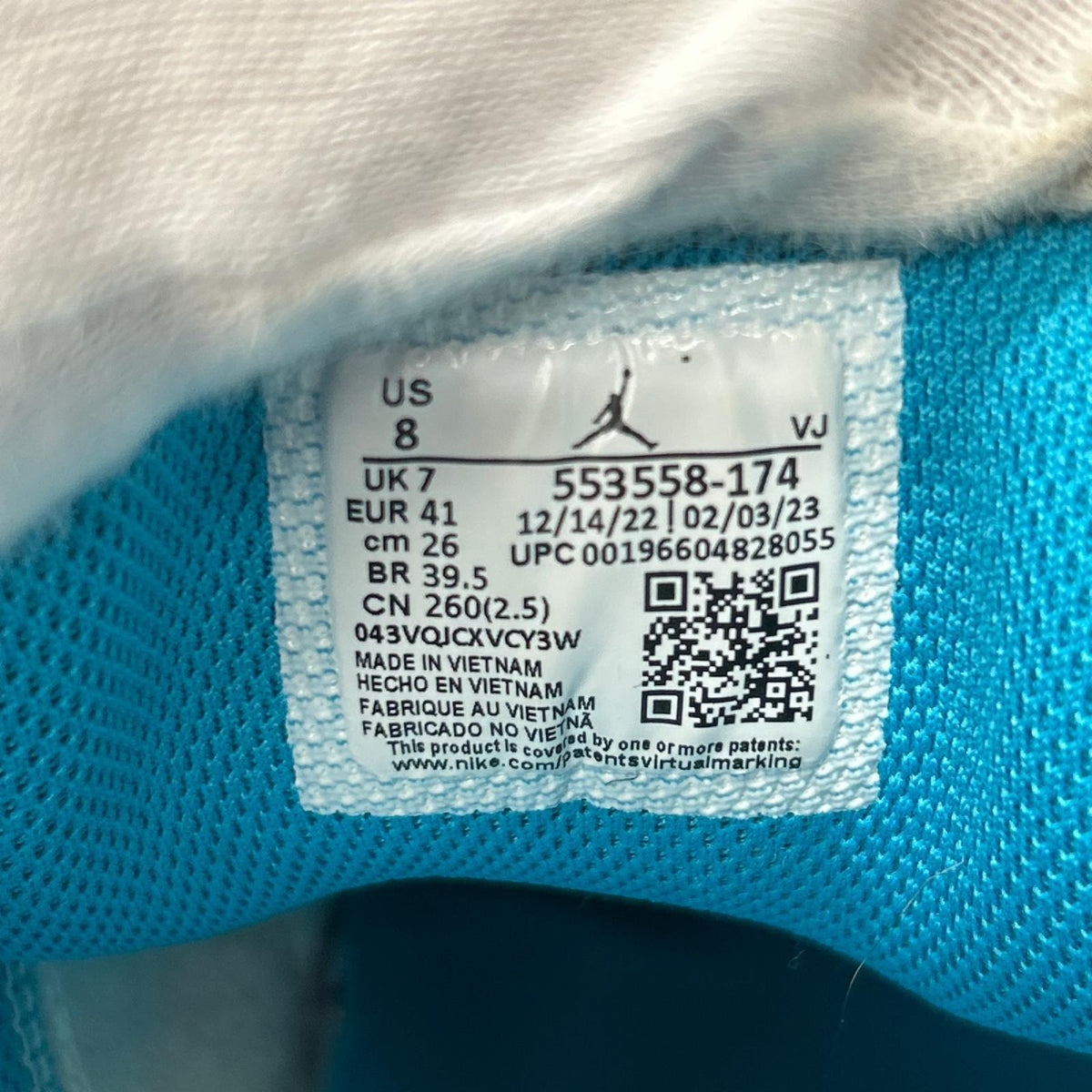 スニーカー Air Jordan 1 Low Aquatone 26cm (US8 UK7 1/2 EU42)