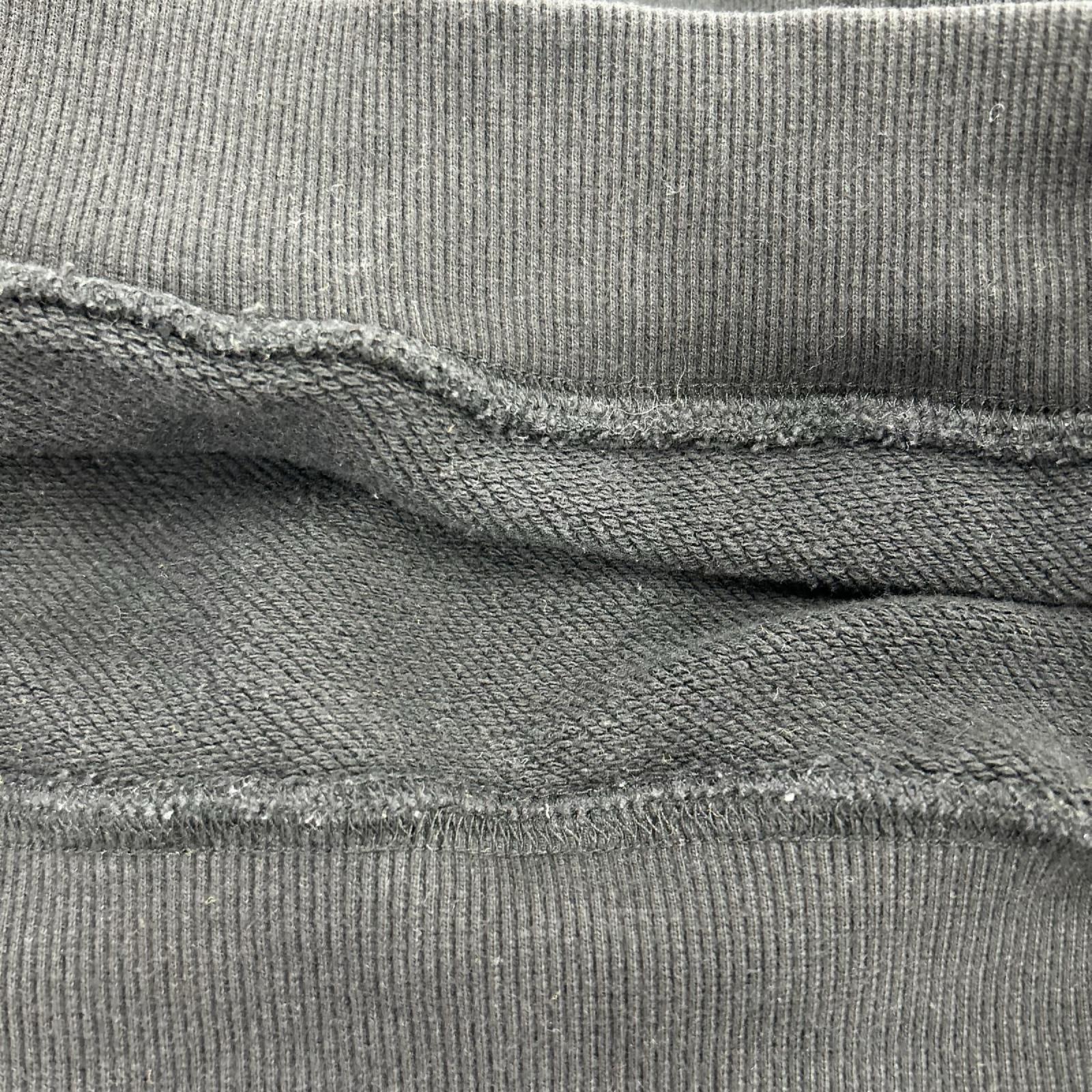 スウェット ﾊｰﾌｼﾞｯﾌﾟ ｾﾝﾀｰﾛｺﾞ刺繍 黒 (XL) ブラック