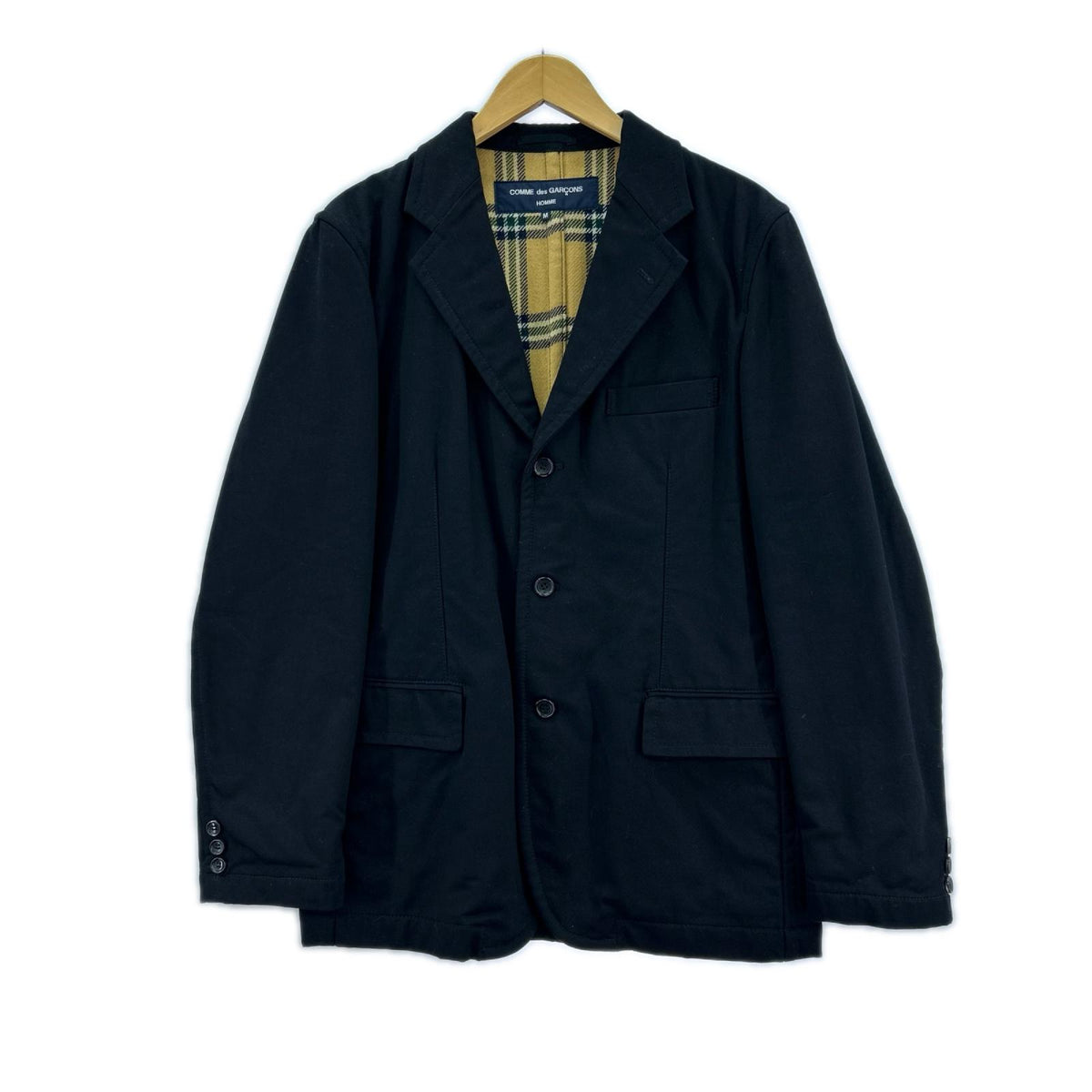 テーラードジャケット HOMME 裏ﾈﾙﾃｰﾗｰﾄﾞｼﾞｬｹｯﾄ 黒 AD2006 M M ブラック