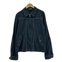 ジャケット HOMME PLUS ｳｰﾙｺｯﾄﾝｼﾞｯﾌﾟｼﾞｬｹｯﾄ AD2009 M M ブラック
