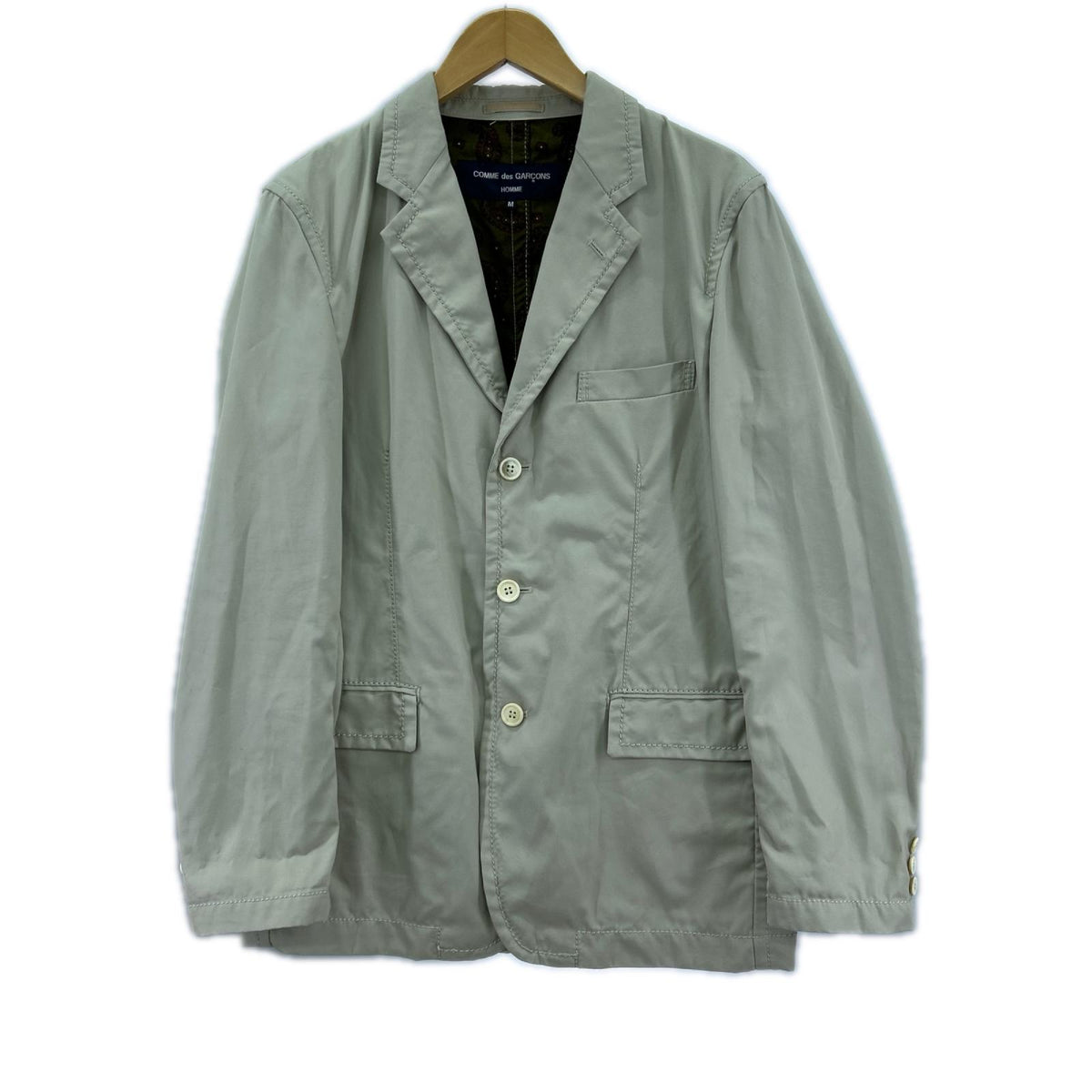 テーラードジャケット HOMME 裏ﾍﾟｲｽﾞﾘｰﾃｰﾗｰﾄﾞｼﾞｬｹｯﾄ AD2006 M M グレー
