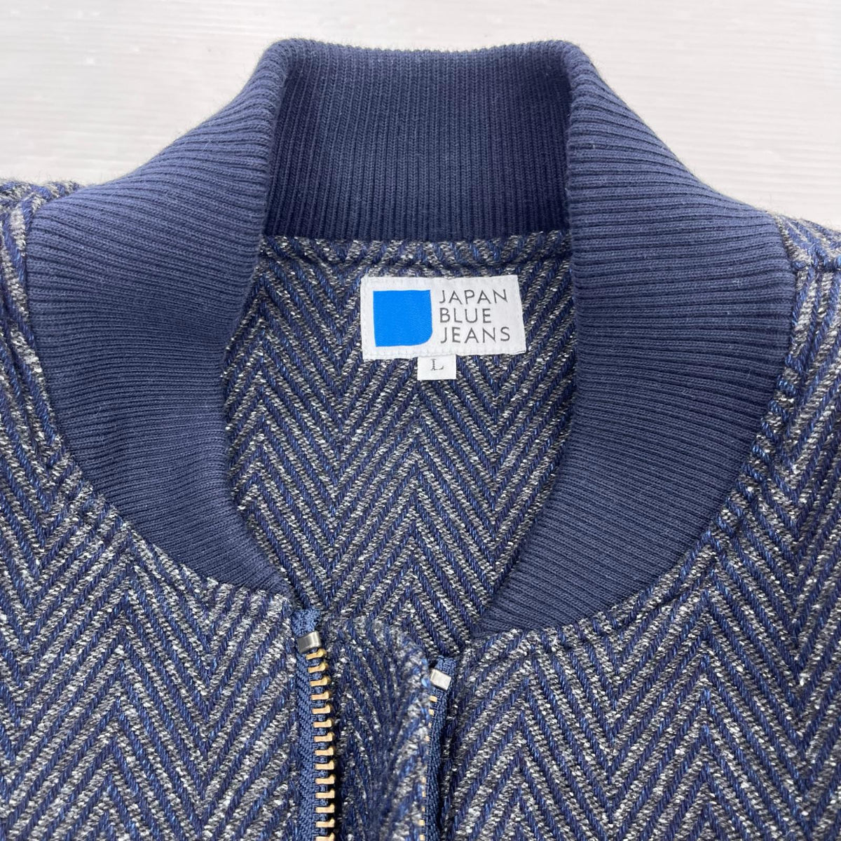 ジャケット JAPAN BLUE JEANS ﾍﾘﾝﾎﾞｰﾝ ﾎﾞﾝﾊﾞｰｼﾞｬｹｯﾄ L