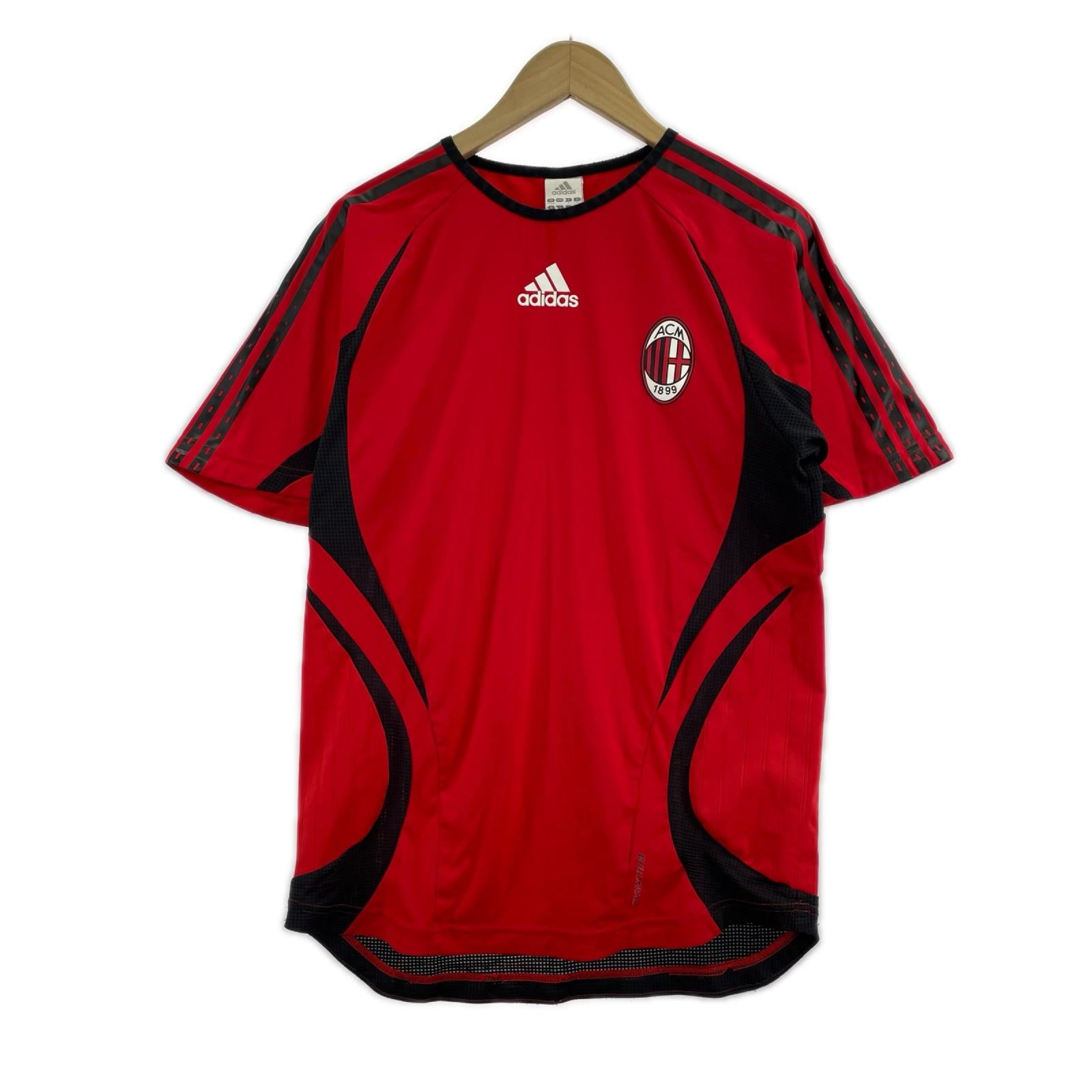 半袖Ｔシャツ 00s A.C.Milan Uniform Tee L RED L レッド
