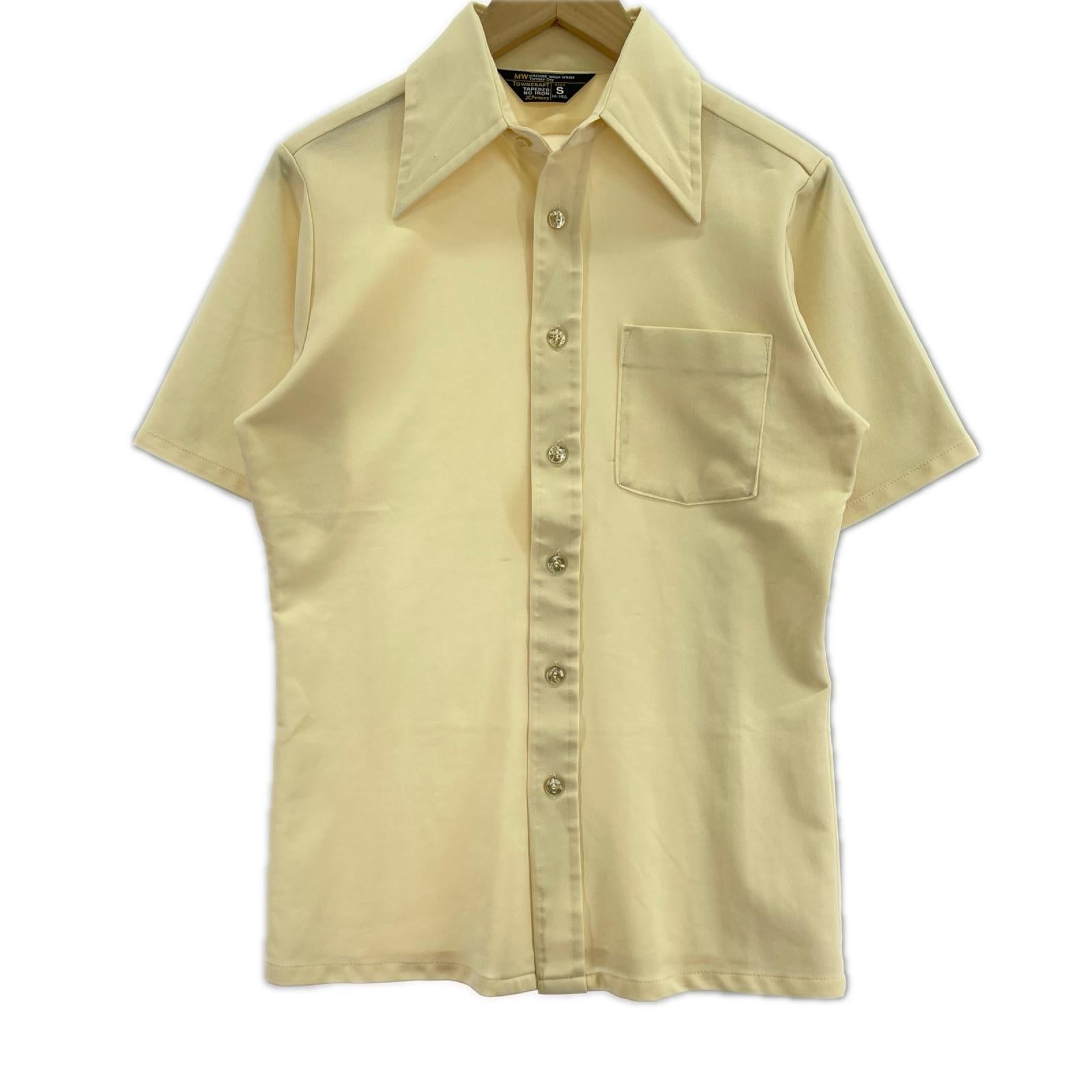 半袖シャツ 70s ﾎﾟﾘ混SSｼｬﾂ S YEL S イエロー
