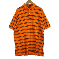 ポロシャツ 90s BorderCottonPolo L ORG L