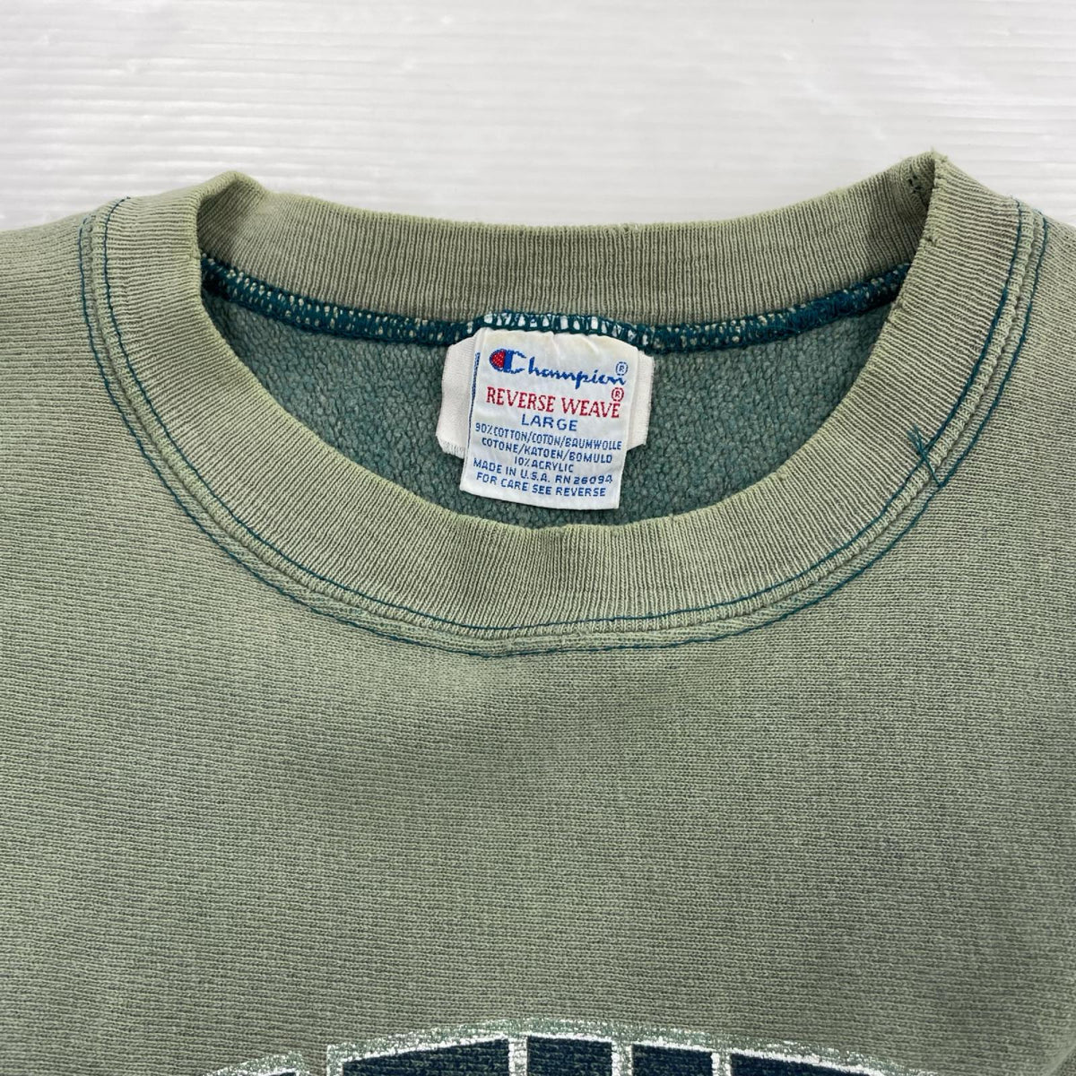 スウェット reverse weave 90s IOWA 緑 L L グリーン
